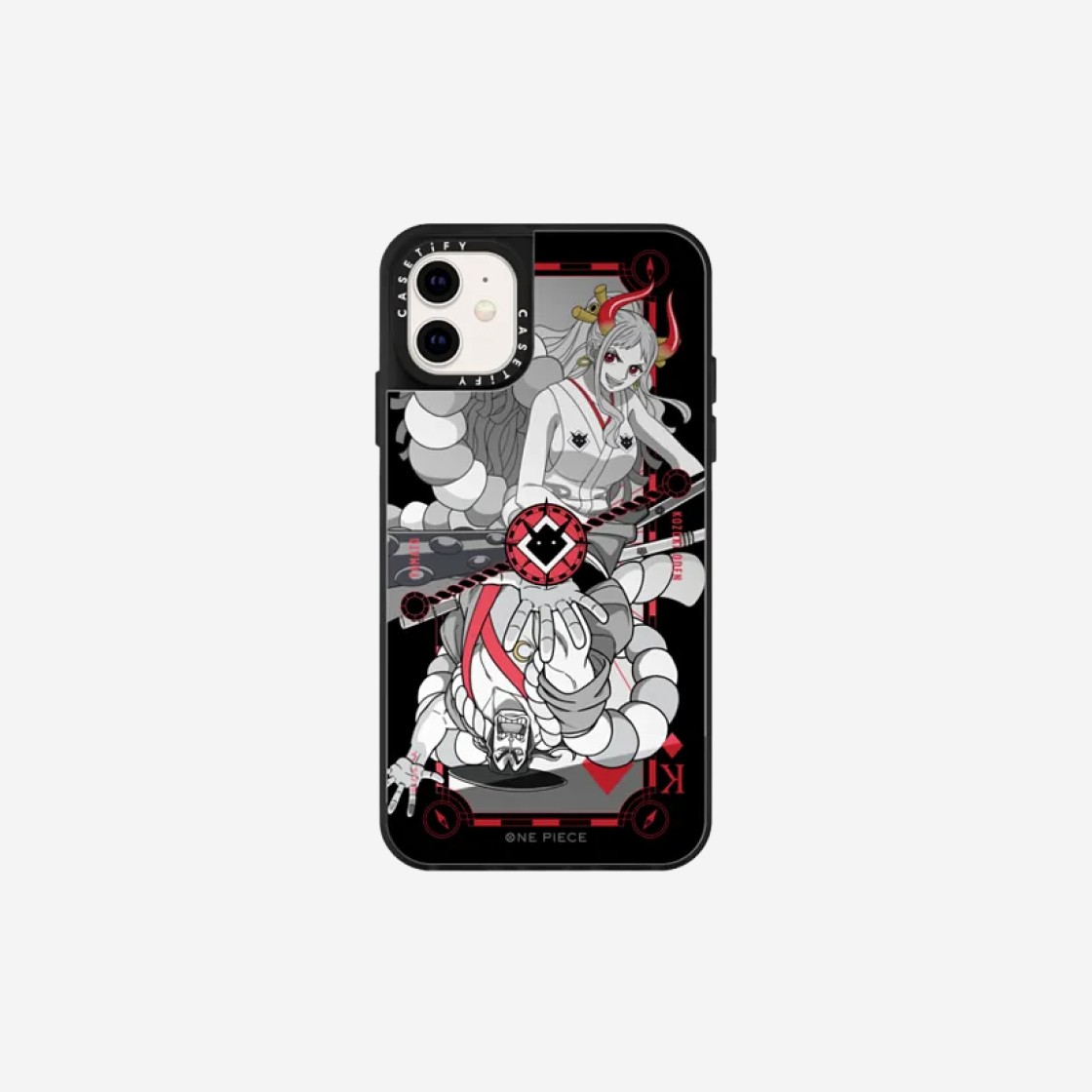 Casetify x One Piece iPhone Poker Card Yamato & Oden Impact Case Black 상세 이미지 4