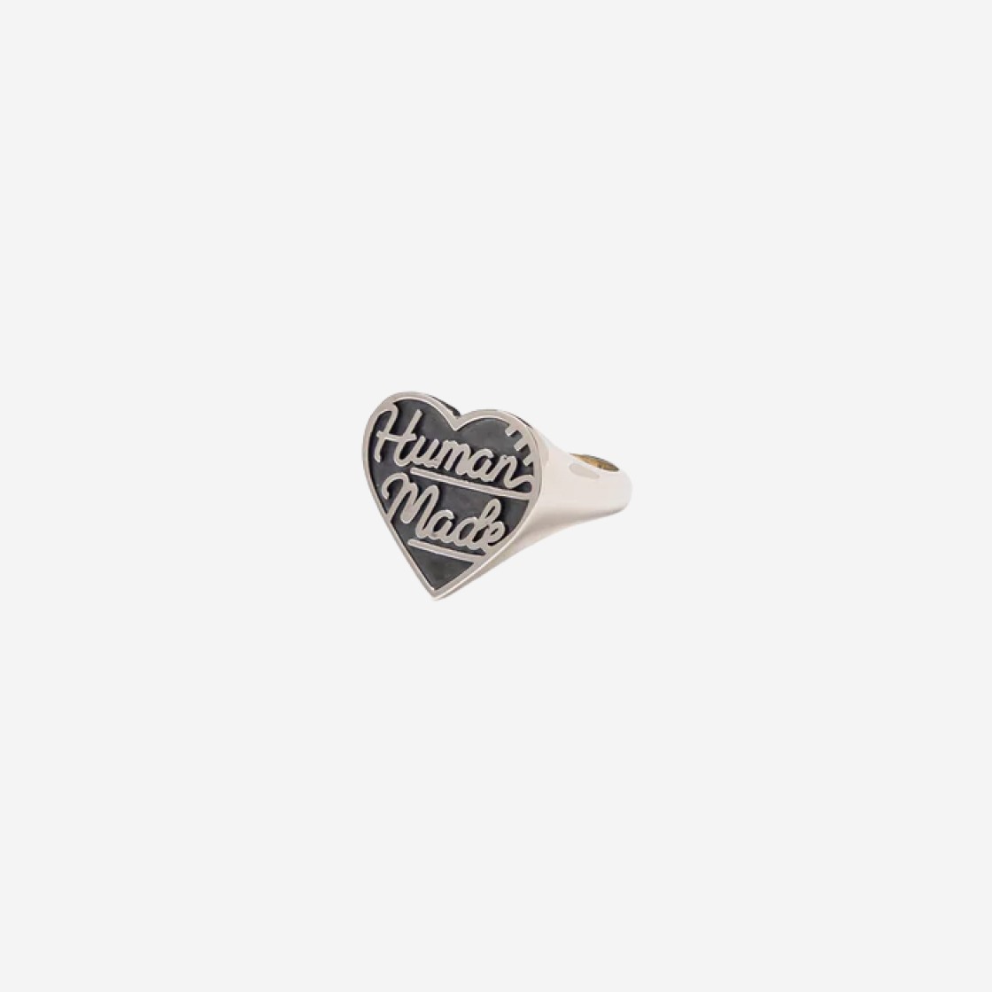 Human Made Heart Silver Ring Black 상세 이미지 1