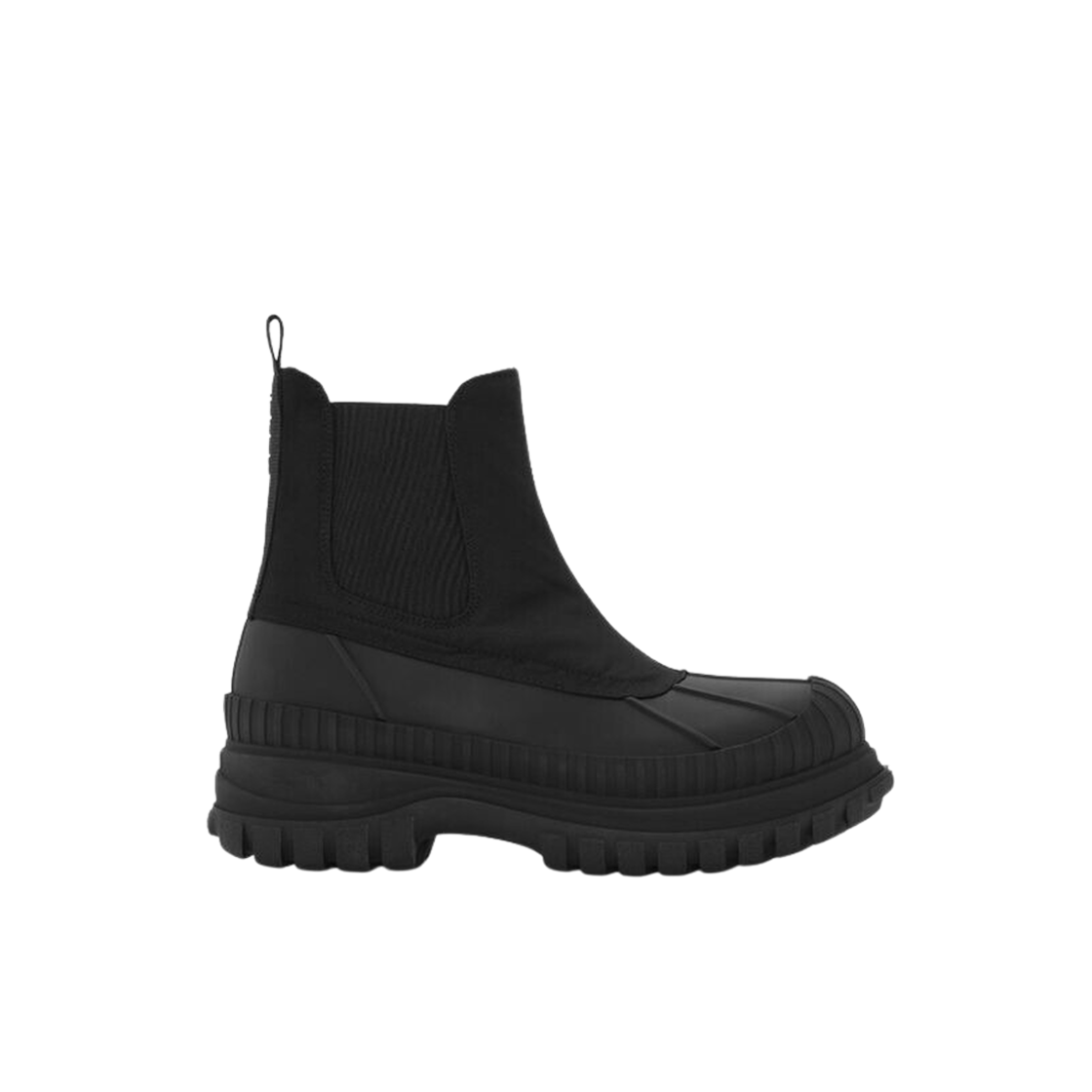 (W) 가니 아웃도어 첼시 부츠 블랙((W) Ganni Outdoor Chelsea Boots Black)