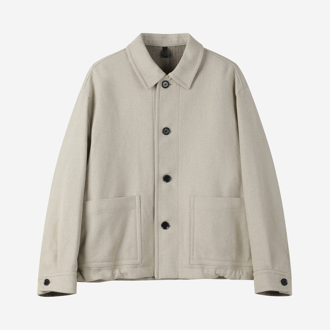 커스텀멜로우 캐주얼 코튼 자켓 베이지