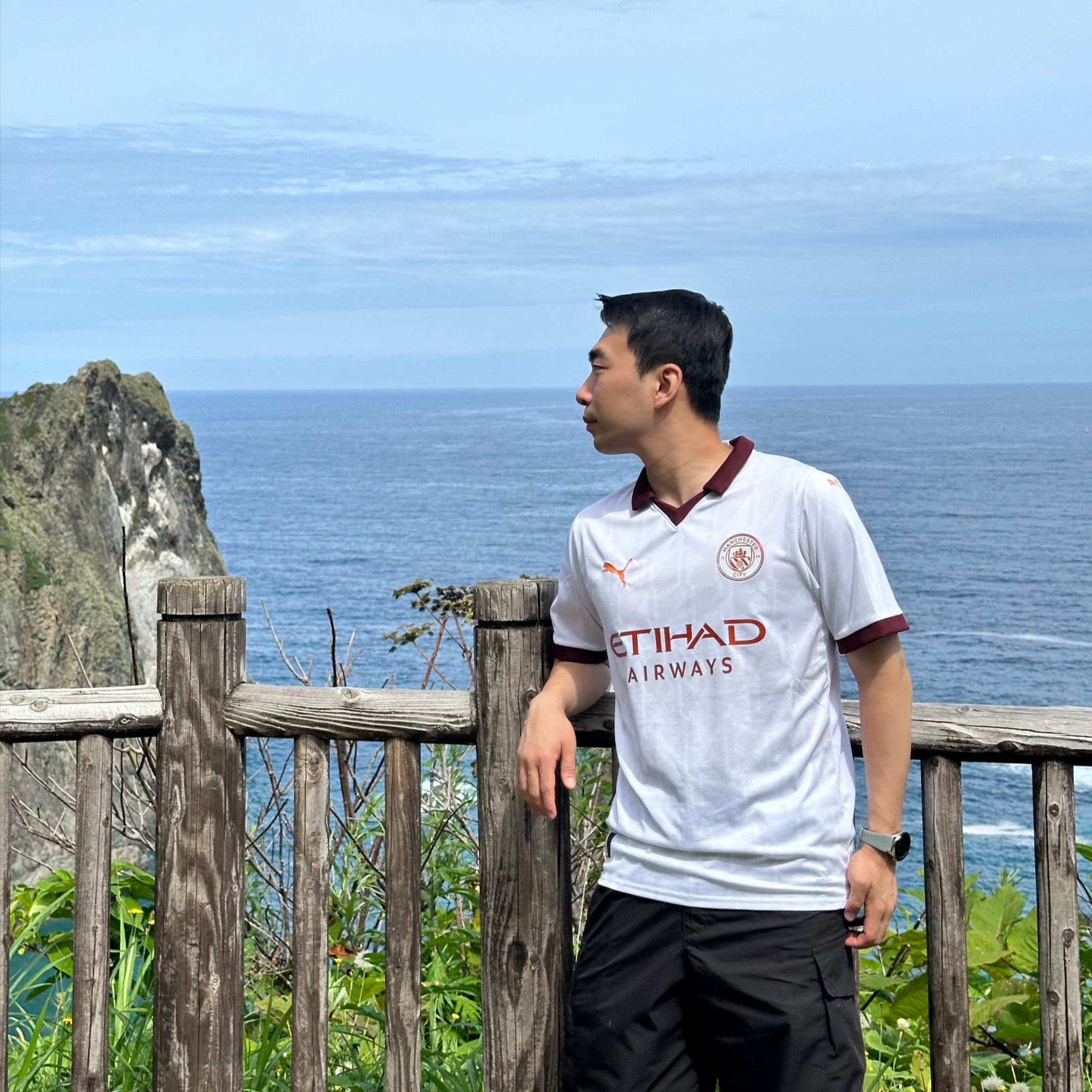 Puma Manchester City 2023/24 Away Jersey White Aubergine (Non Marking Ver.) 착용 스타일