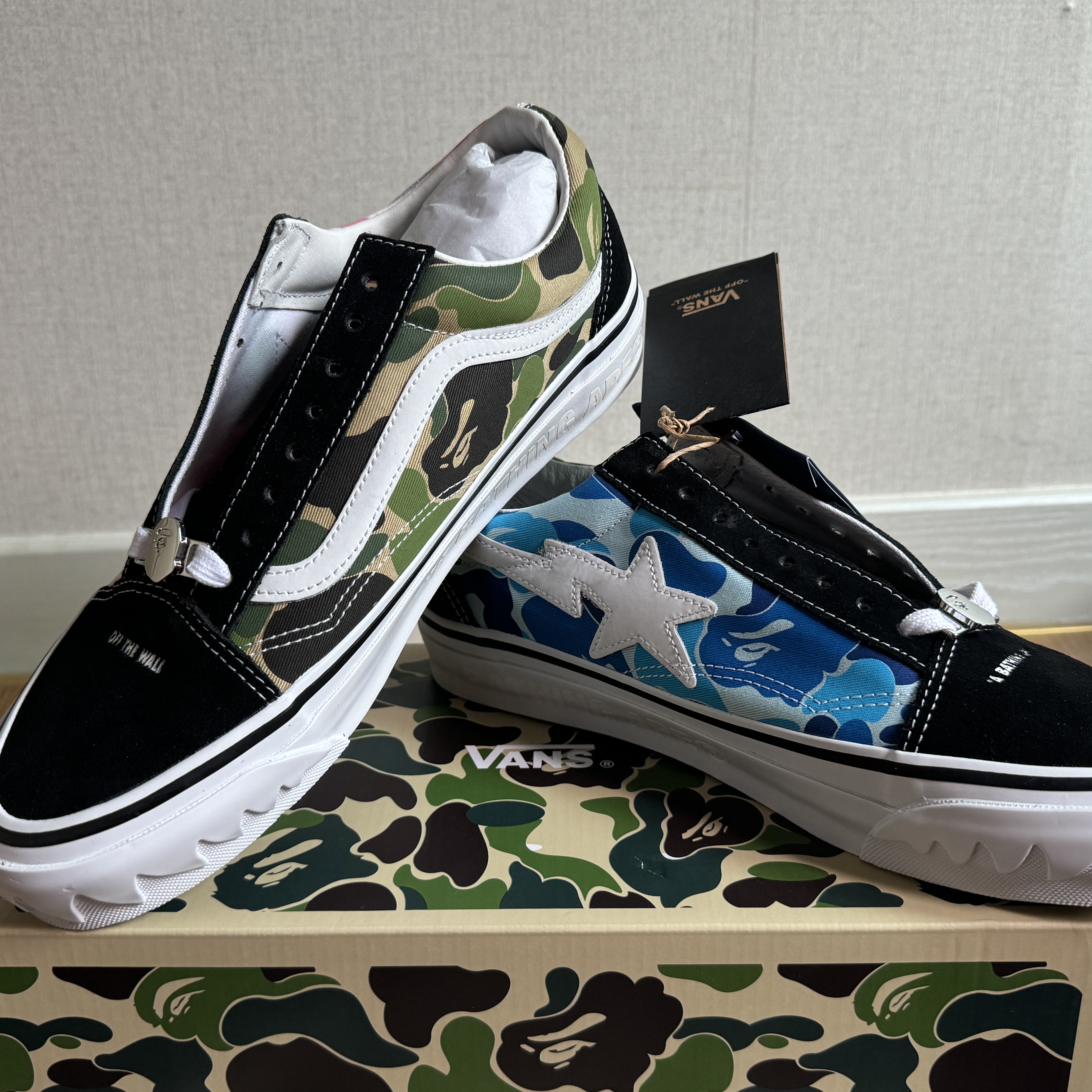 Vans x BAPE Old Skool TB LX Black 착용 스타일 - 2