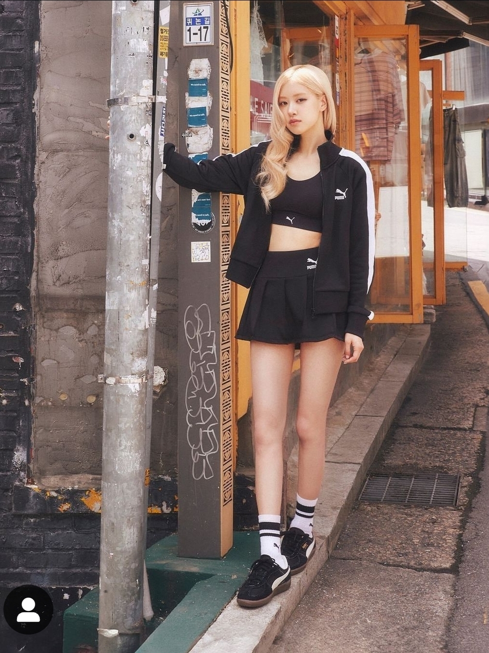 Puma Palermo Vintage Black 착용 스타일 - 2