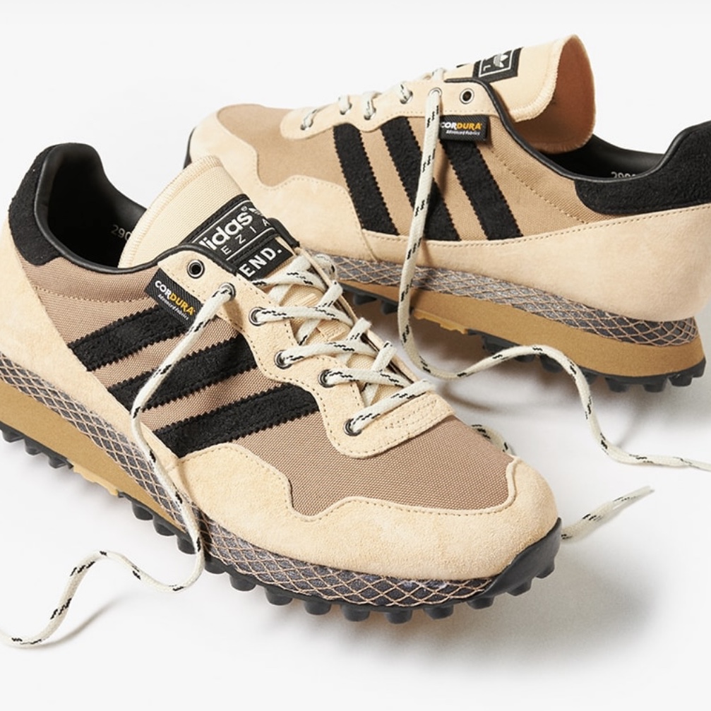 Adidas x END. Originals Spezial Moscrop Black Cardboard 착용 스타일 - 1