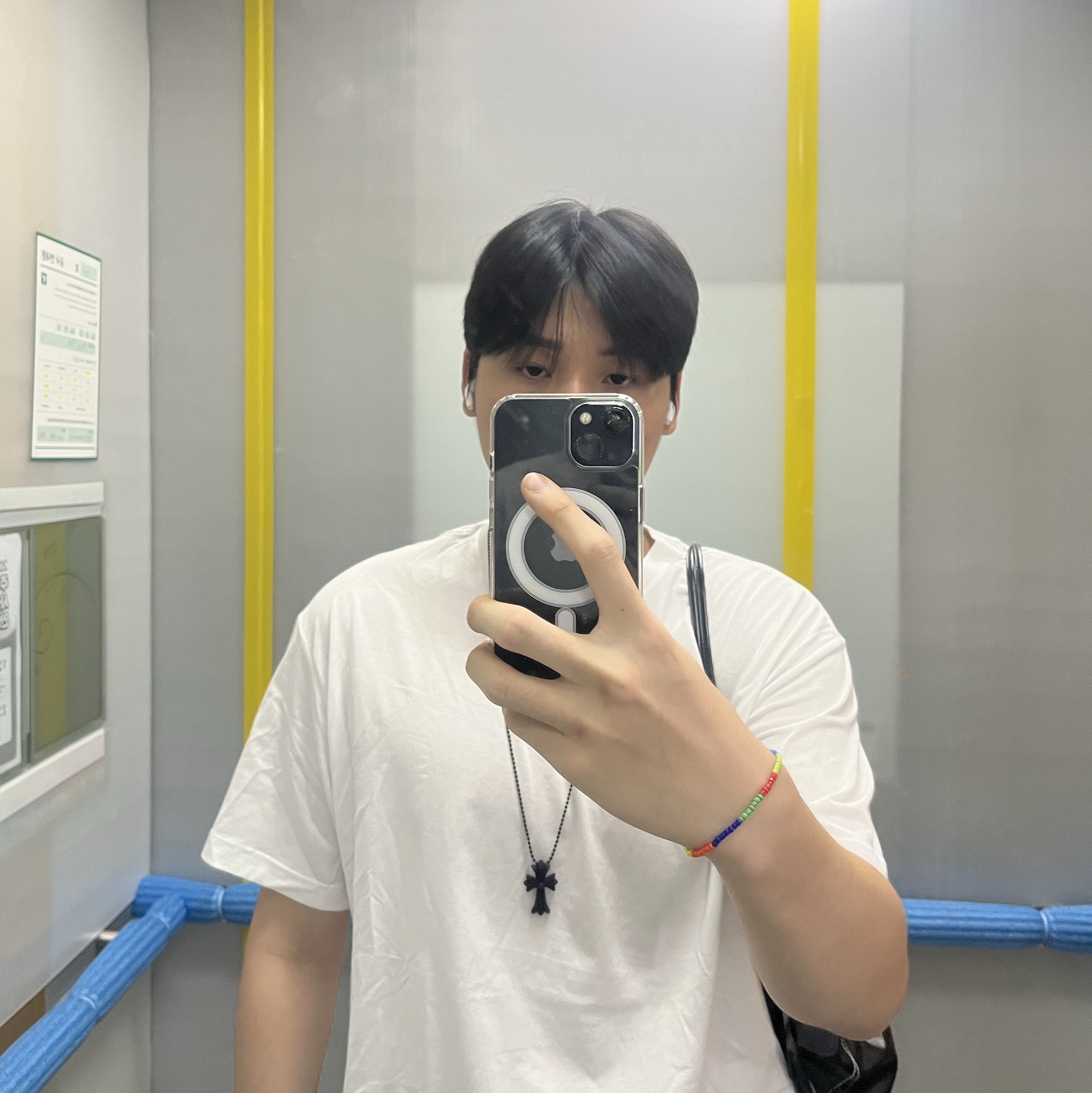 Chrome Hearts Silichrome CH Cross Pendant Black 2022/2023/2025, Human Made T-Shirts White (3 Pack) 착용 스타일