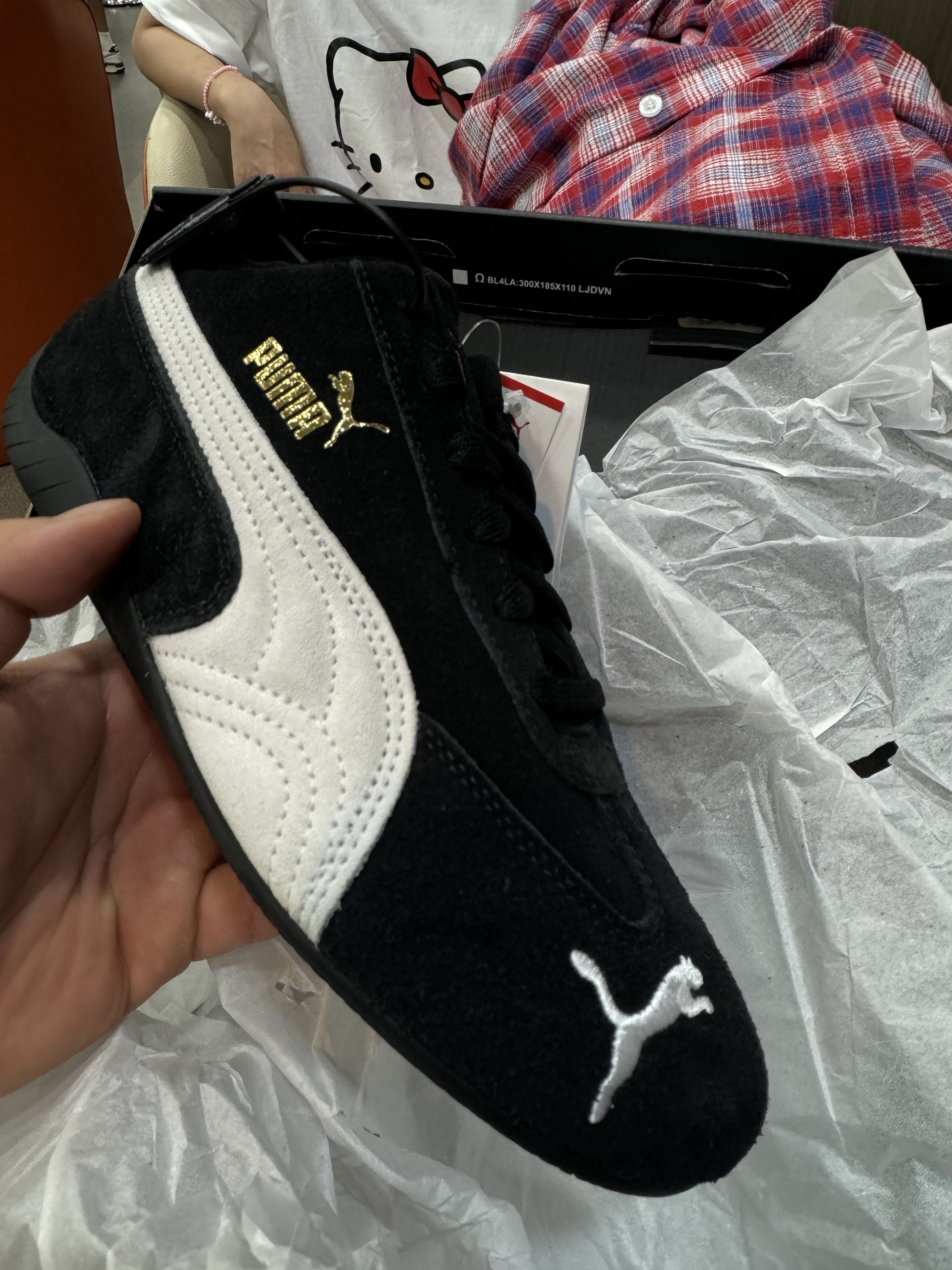 Puma Speedcat OG Black White 착용 스타일