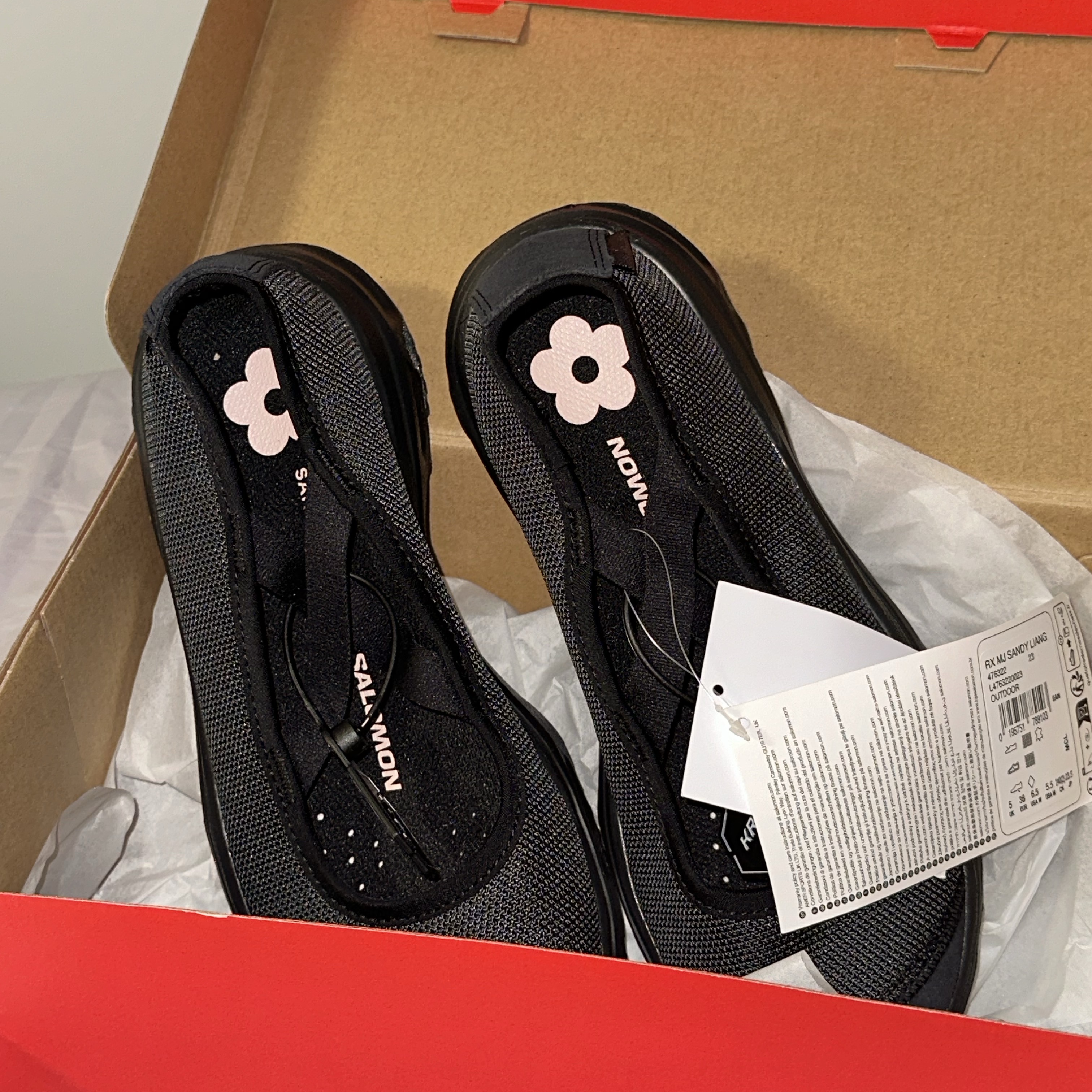 Salomon x Sandy Liang RX Marie Jeanne Black 착용 스타일