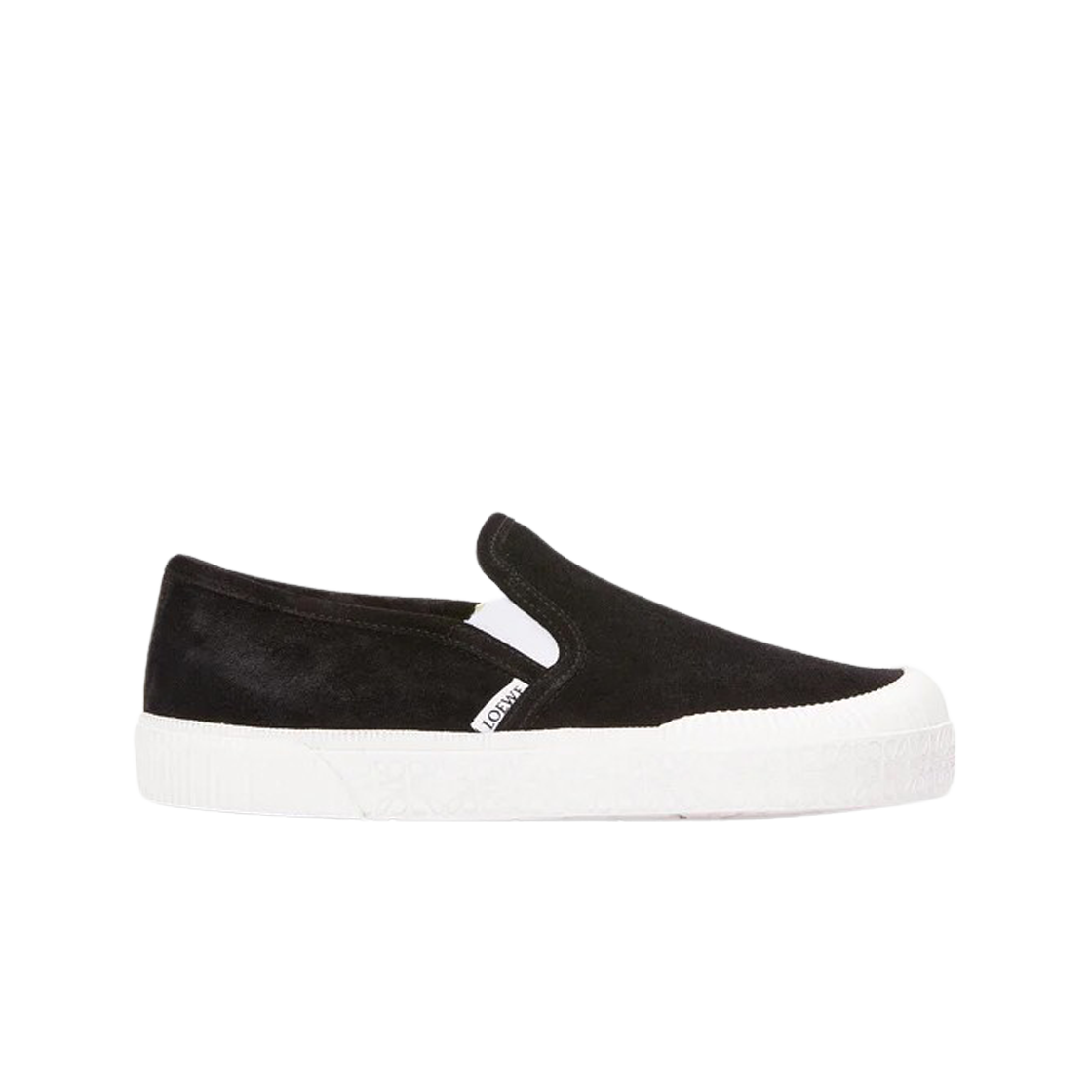 로에베 테라 벌카 슬립온 스니커즈 스웨이드 블랙(Loewe Terra Vulca Slip-On Sneakers Suede Black) - 1