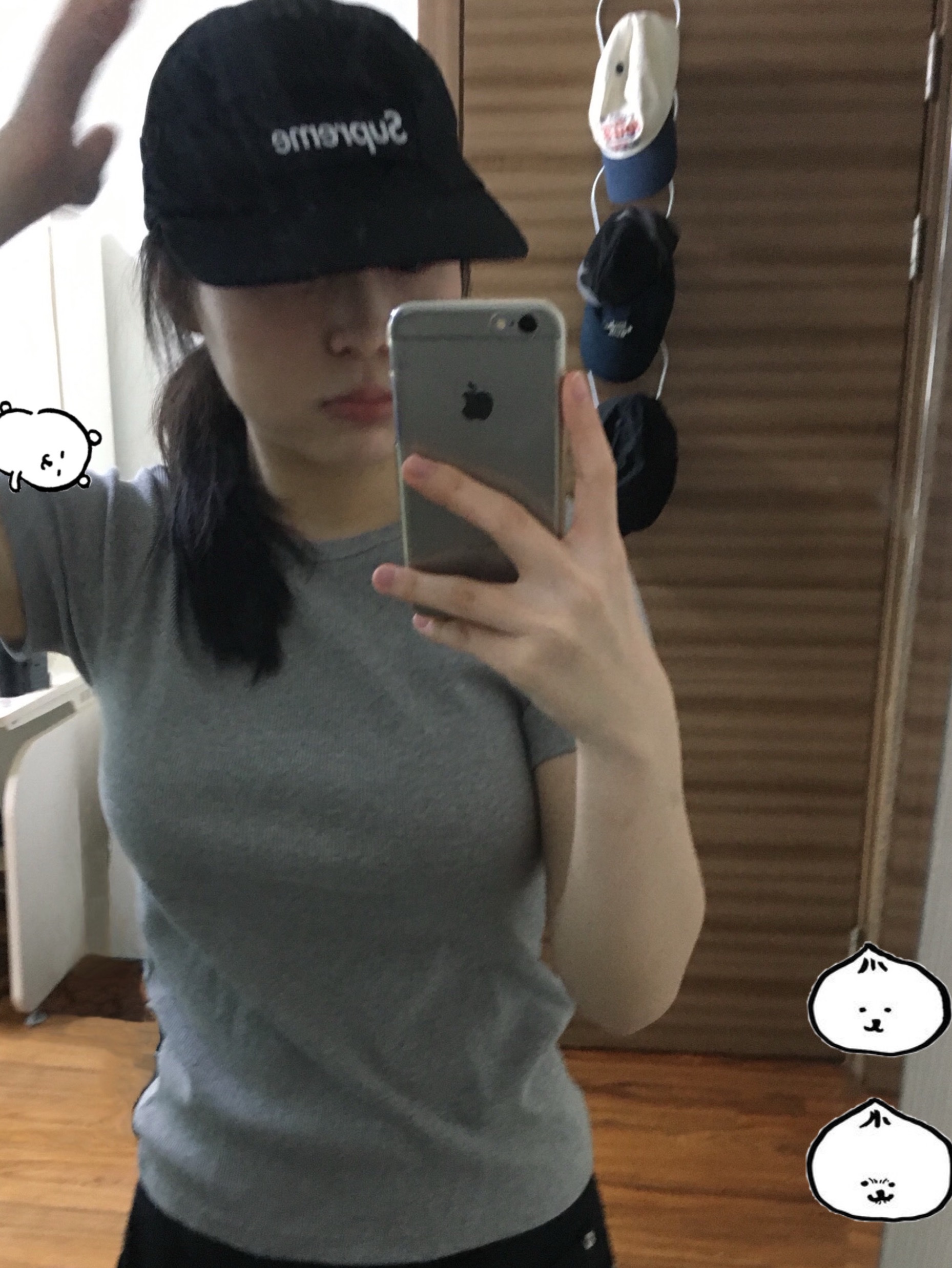 Supreme Military Camp Cap Black - 24SS 착용 스타일