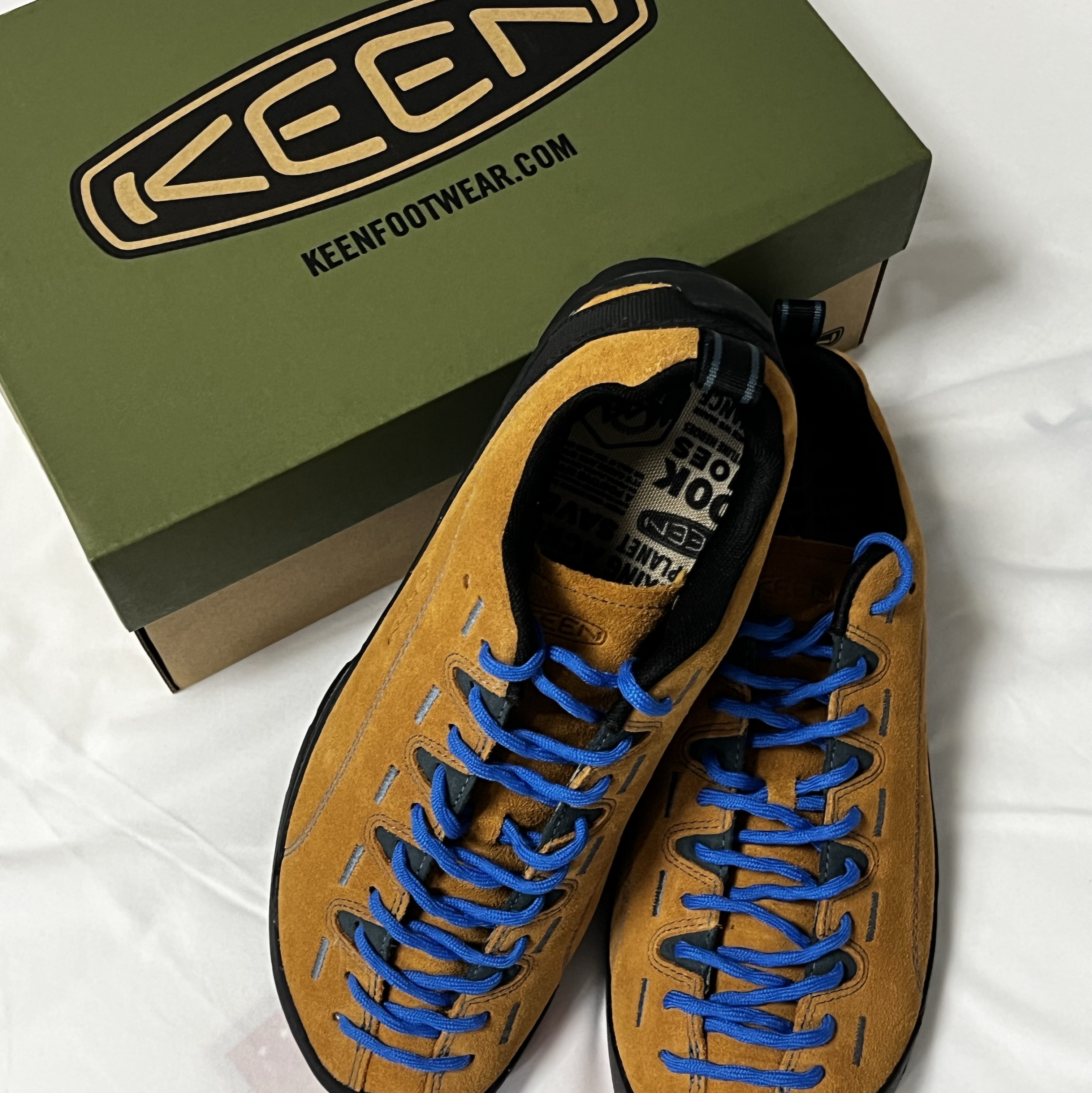 KEEN Men Jasper Cathay Spice/Orion Blue 착용 스타일 - 1
