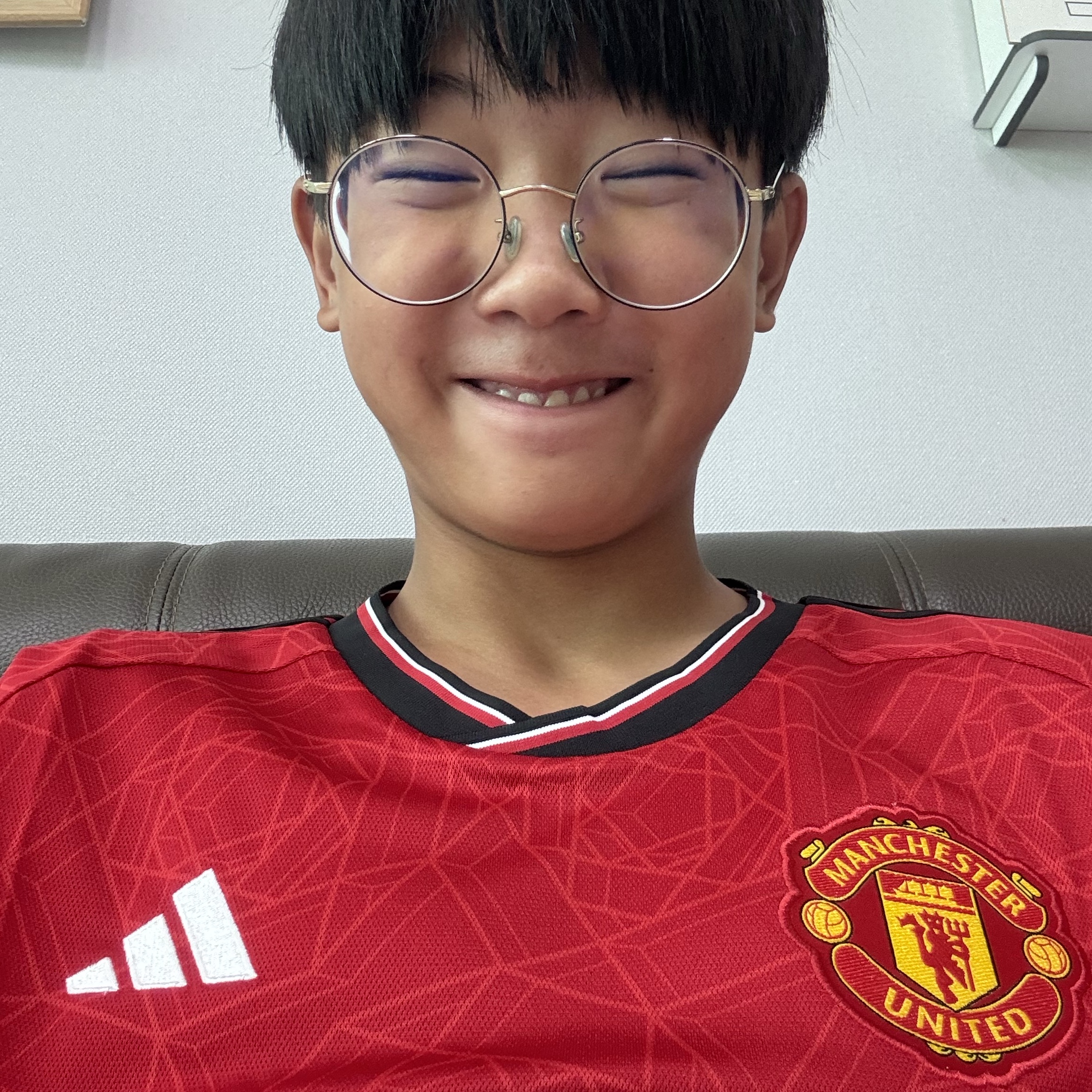 Adidas Manchester United 2023/24 Home Jersey Team Collegiate Red - KR Sizing (Non Marking Ver.) 착용 스타일