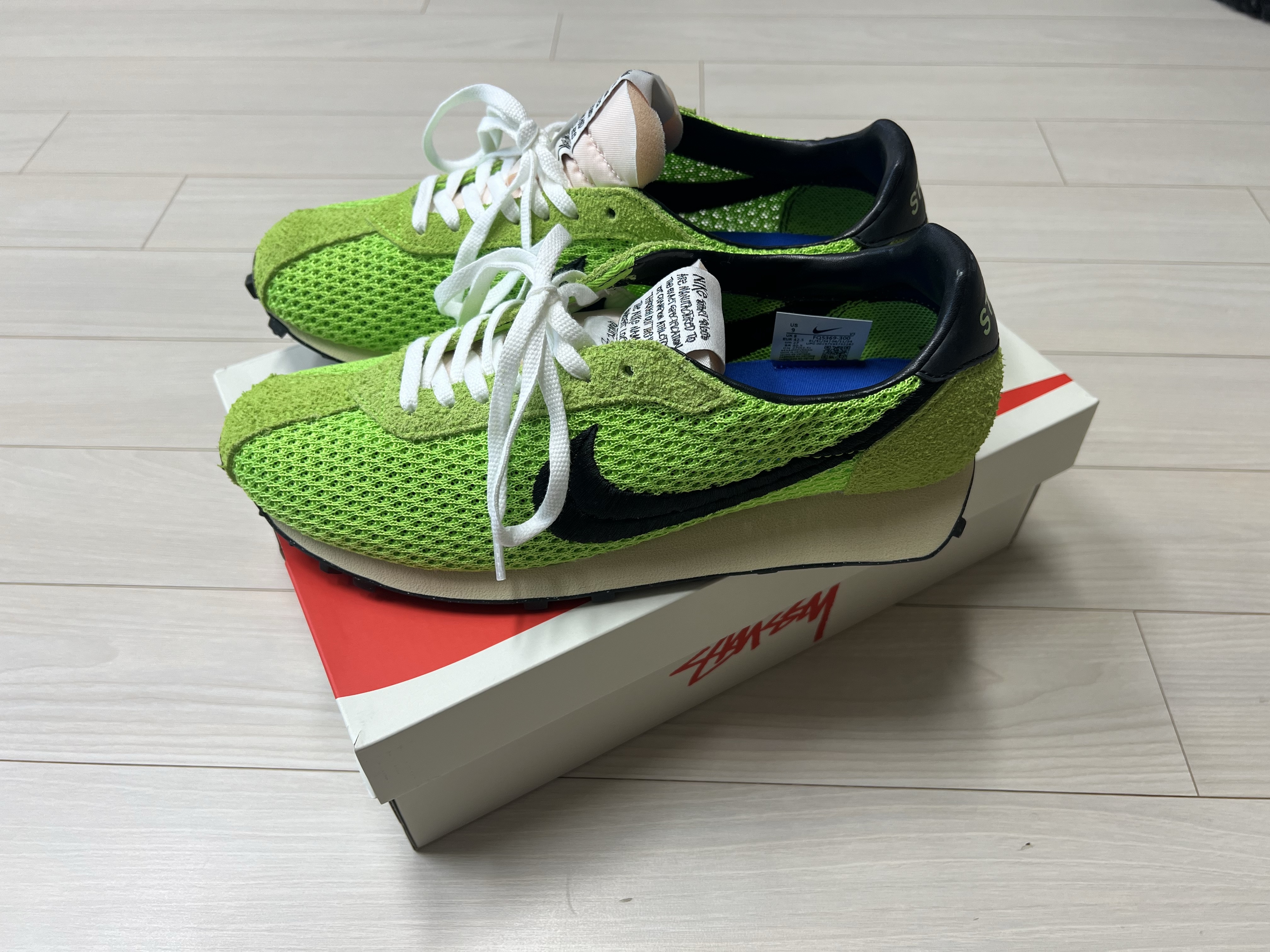 Nike x Stussy LD-1000 SP Action Green and Black 착용 스타일
