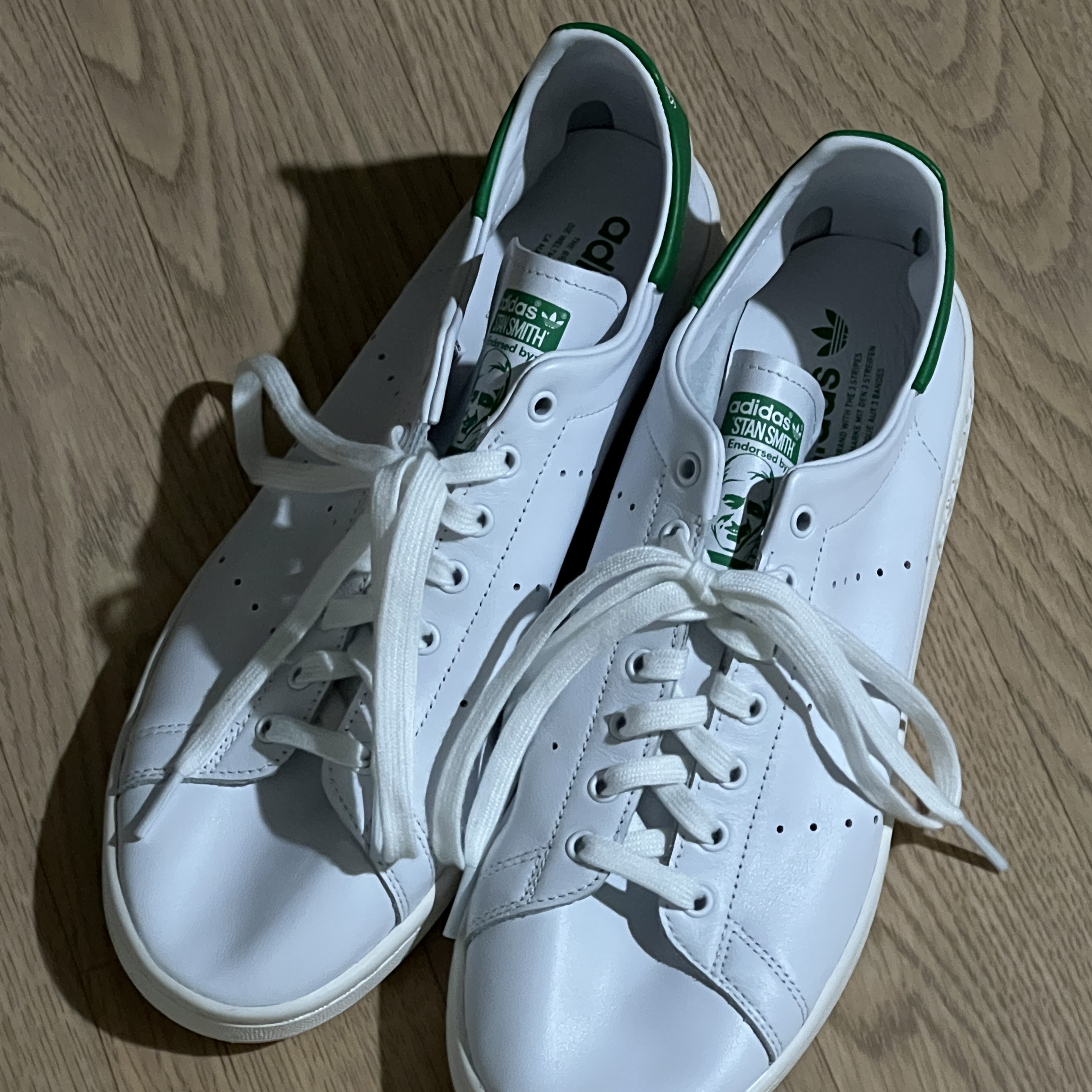 Adidas Stan Smith Decon Cloud White Green 착용 스타일 - 3