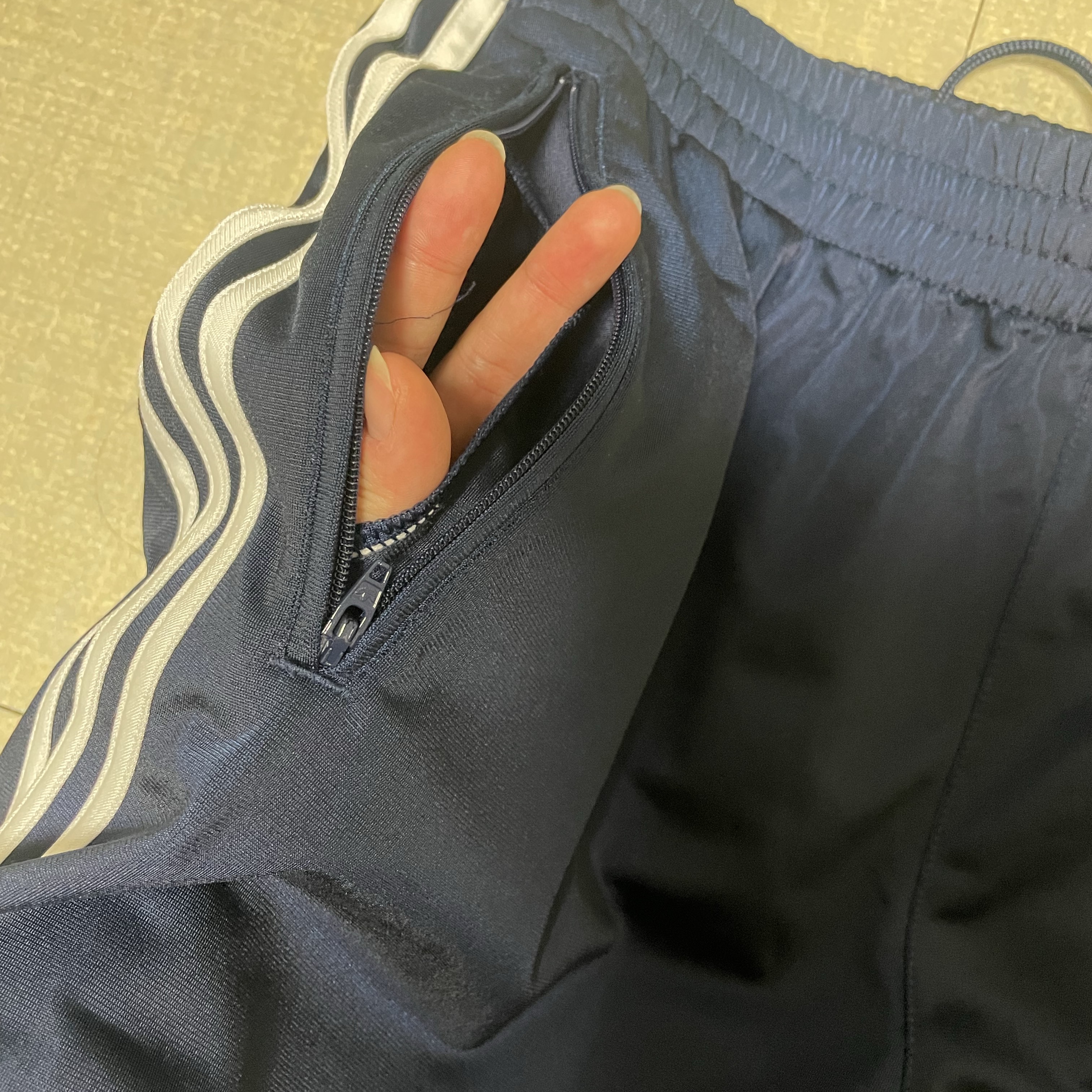 Adidas Adicolor Firebird Shorts Night Indigo - KR Sizing 착용 스타일 - 2