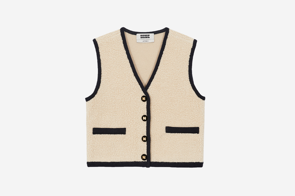 잉크 브이넥 니트 베스트 베이지 | EENK | KREAM EENK Zita V-Neck Knit Vest Beige