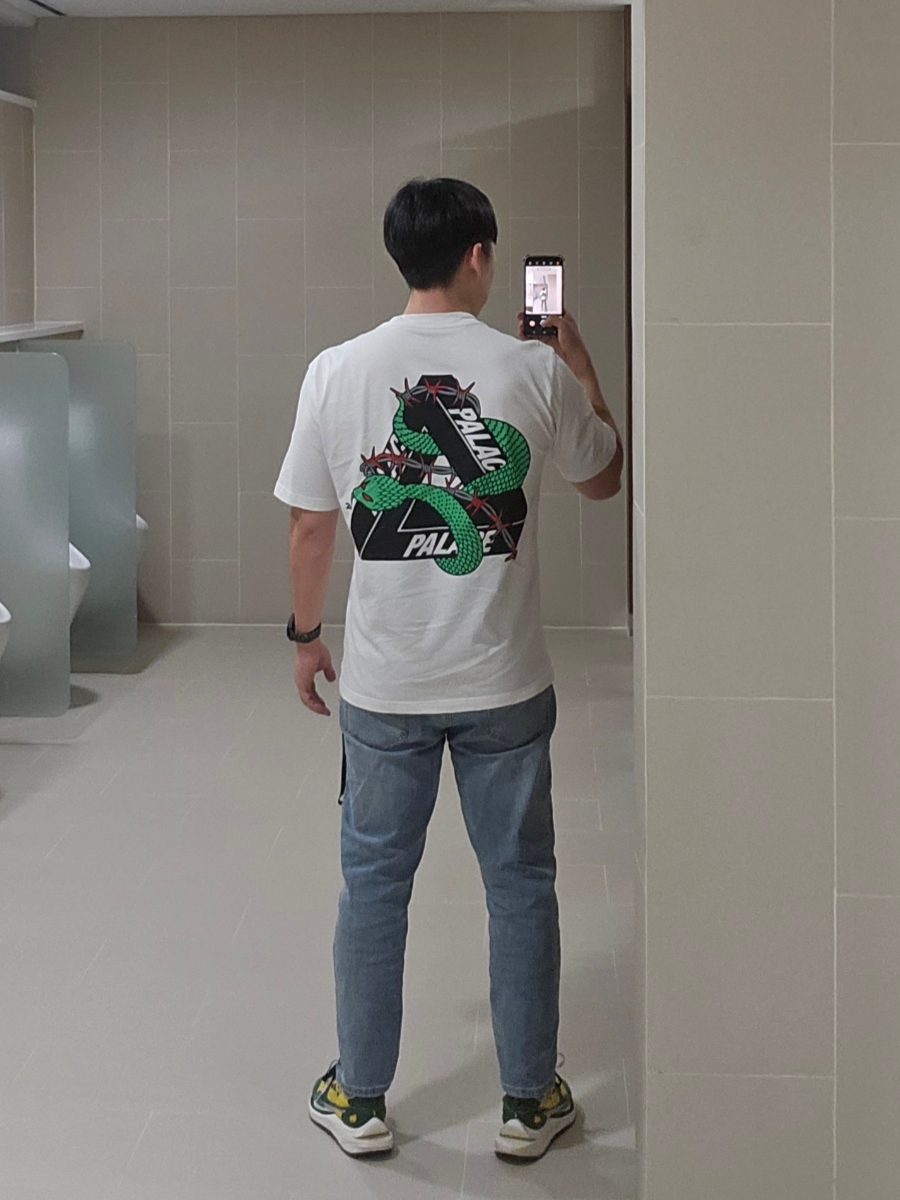 Palace Hesh Mit Fresh T-Shirt White - 20SS, Nike x Sacai VaporWaffle Tour Yellow & Gorge Green Sail 착용 스타일