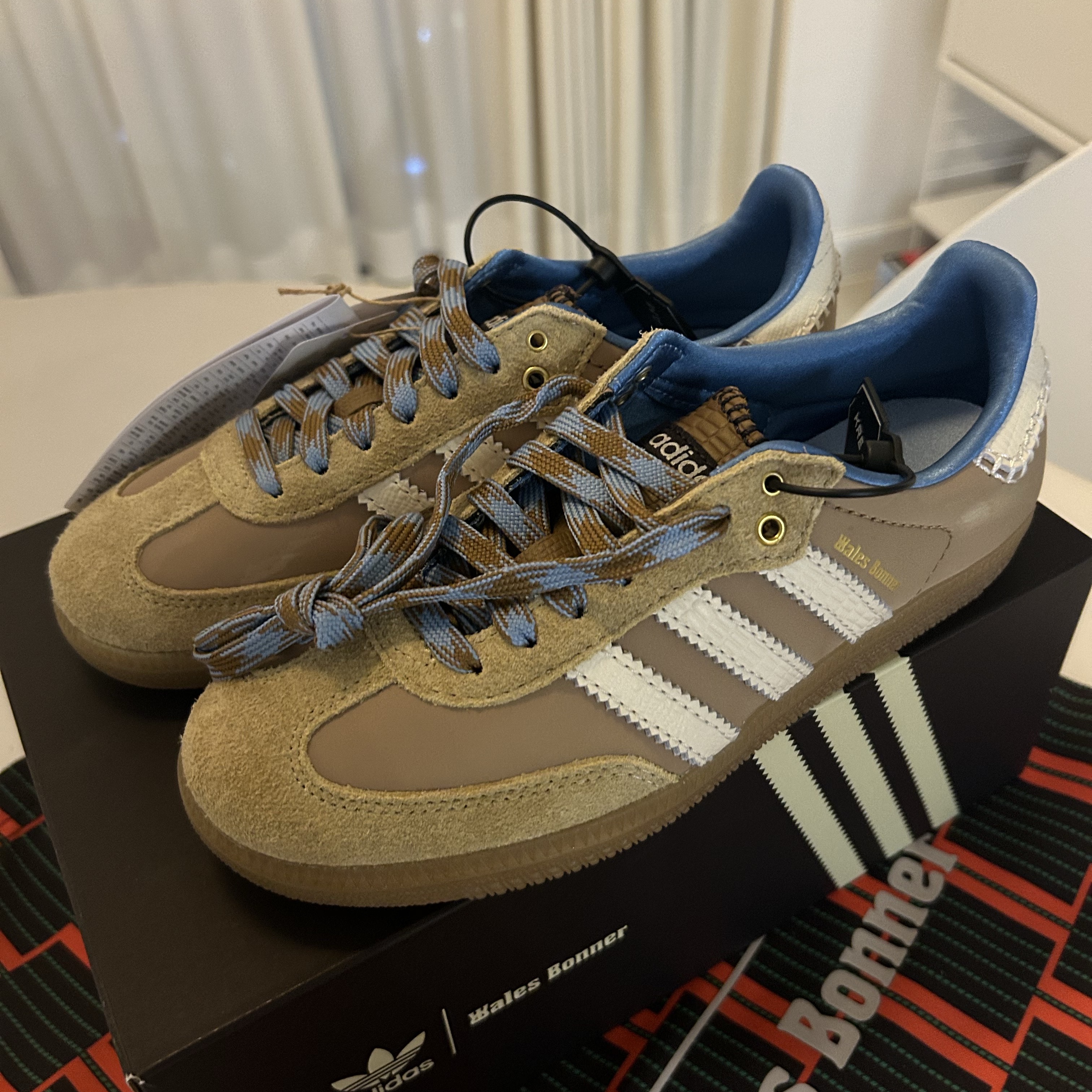Adidas x Wales Bonner Samba Supplier Colour Wonder White 착용 스타일