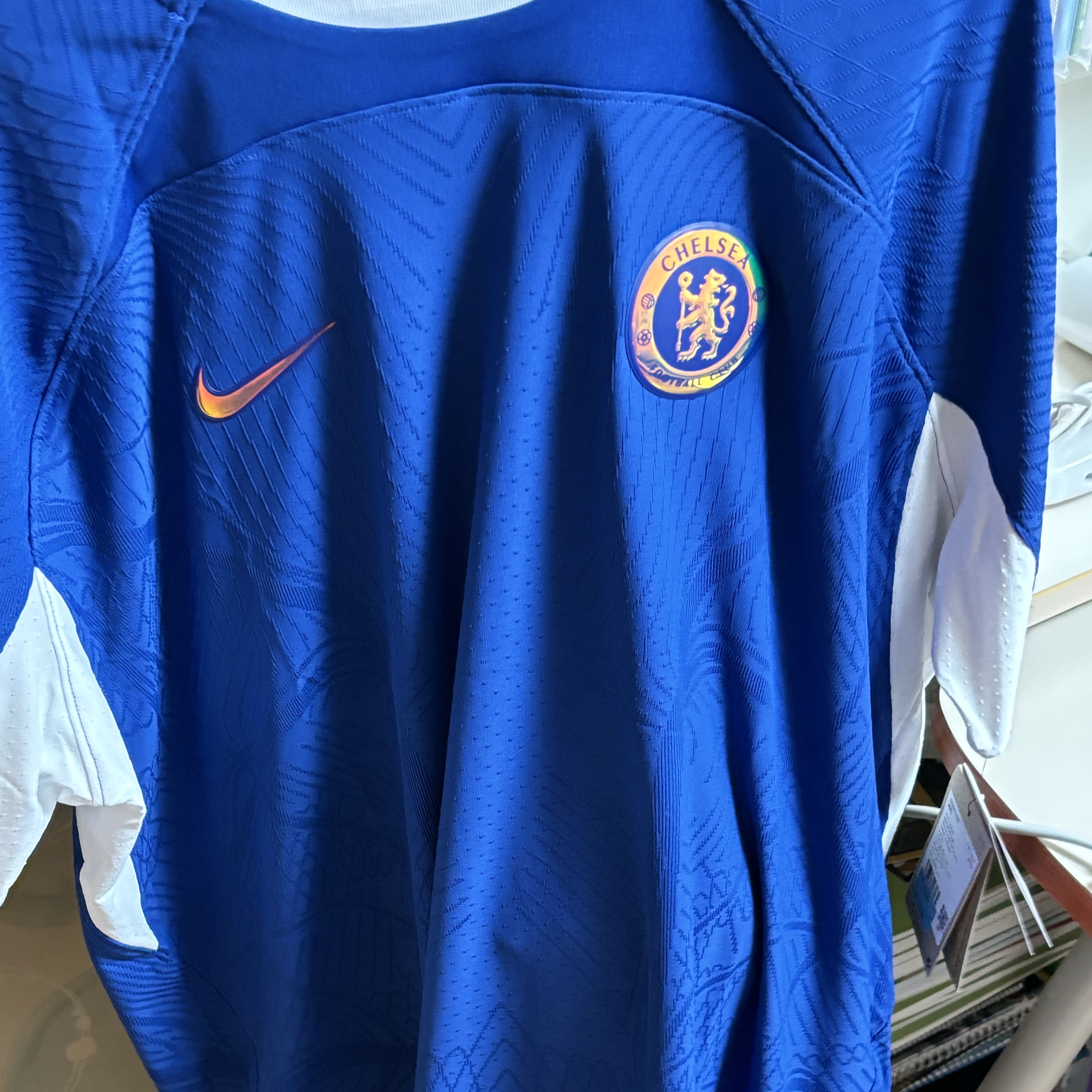 Nike Chelsea FC 2023/24 Dri-Fit ADV Match Home Jersey Rush Blue (Non Marking & Non Sponser Ver.) 착용 스타일 - 3