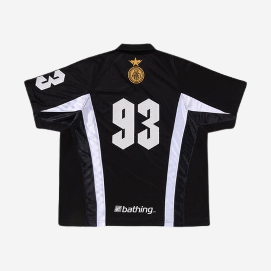 BAPE Multi Logo Relaxed Fit Soccer Jersey Black 상세 이미지 2