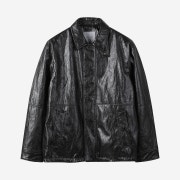 Customellow Fake Leather Leather Jacket Black