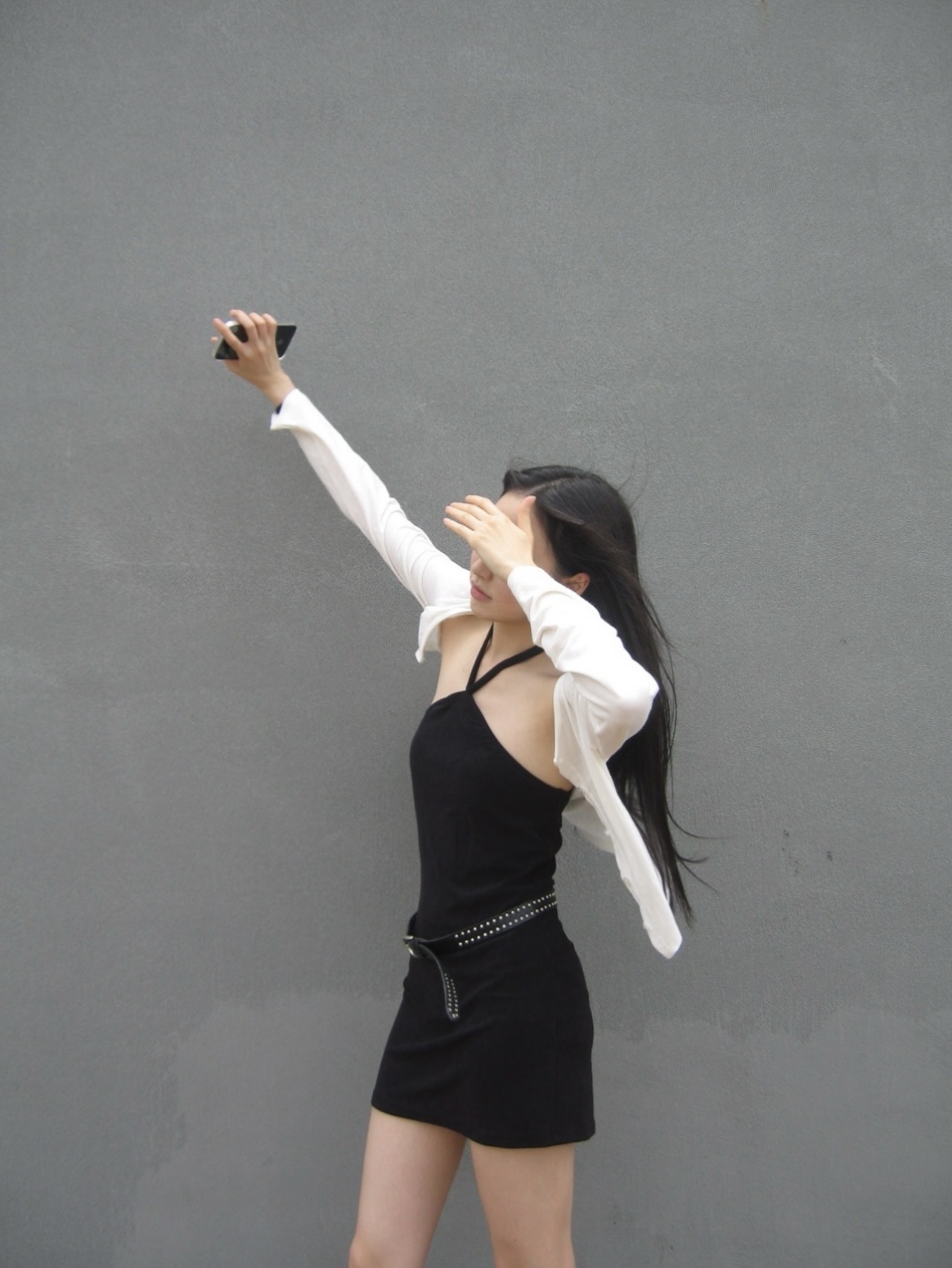 Lots You Terry Dress Black 착용 스타일 - 2