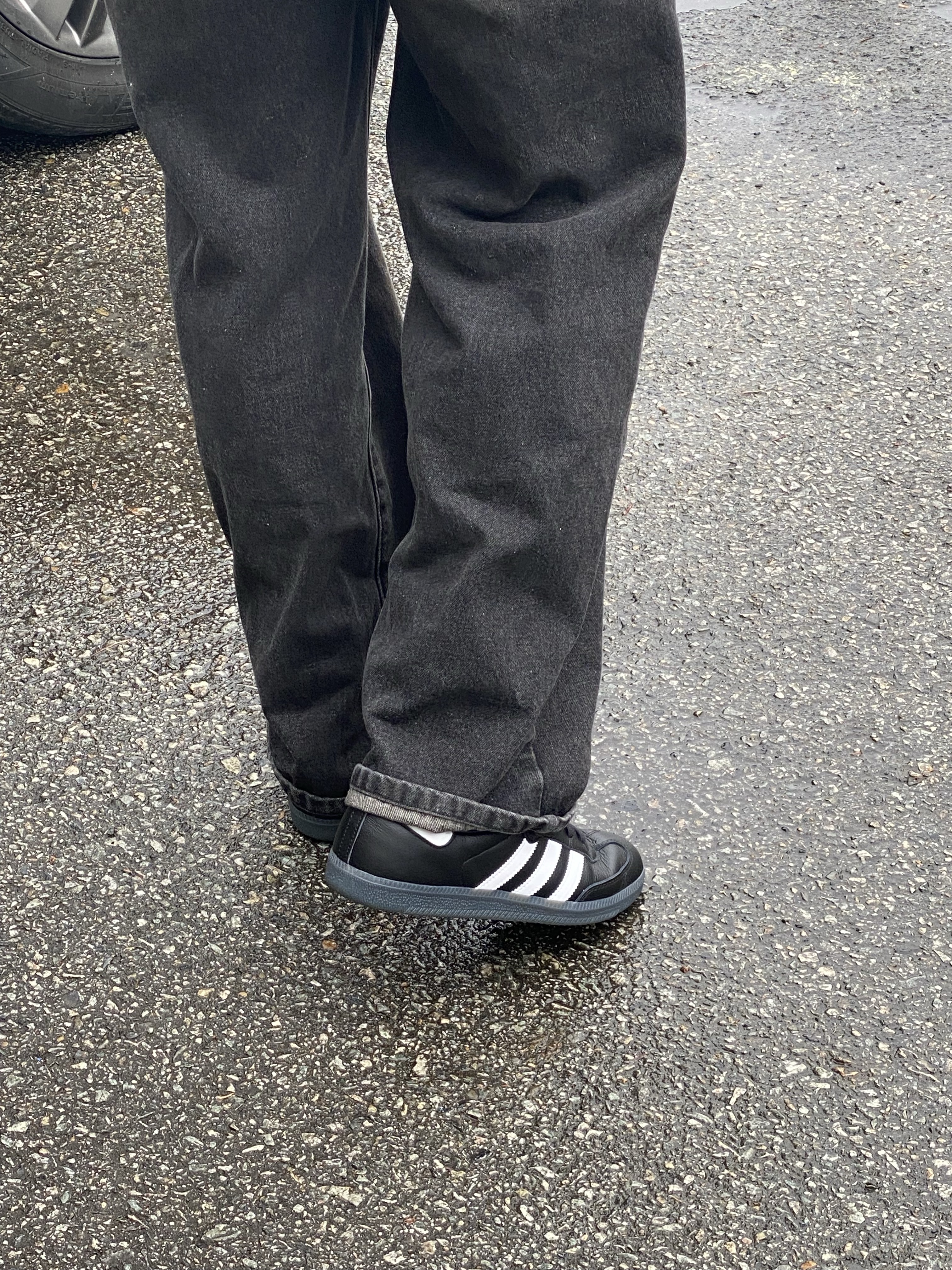 Adidas x Fucking Awesome Samba Core Black 착용 스타일 - 9