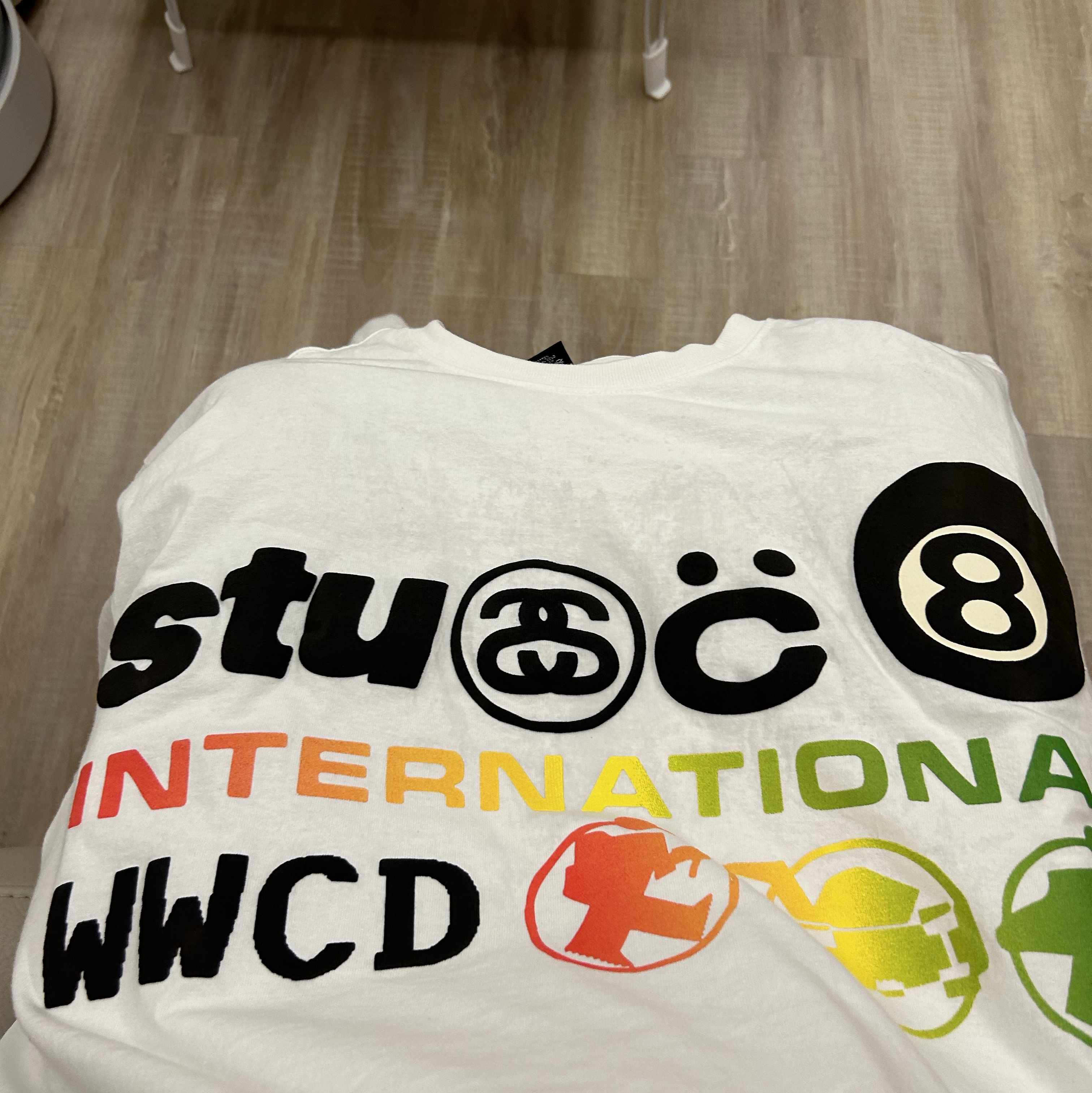Stussy x Cactus Plant Flea Market International T-Shirt White 착용 스타일
