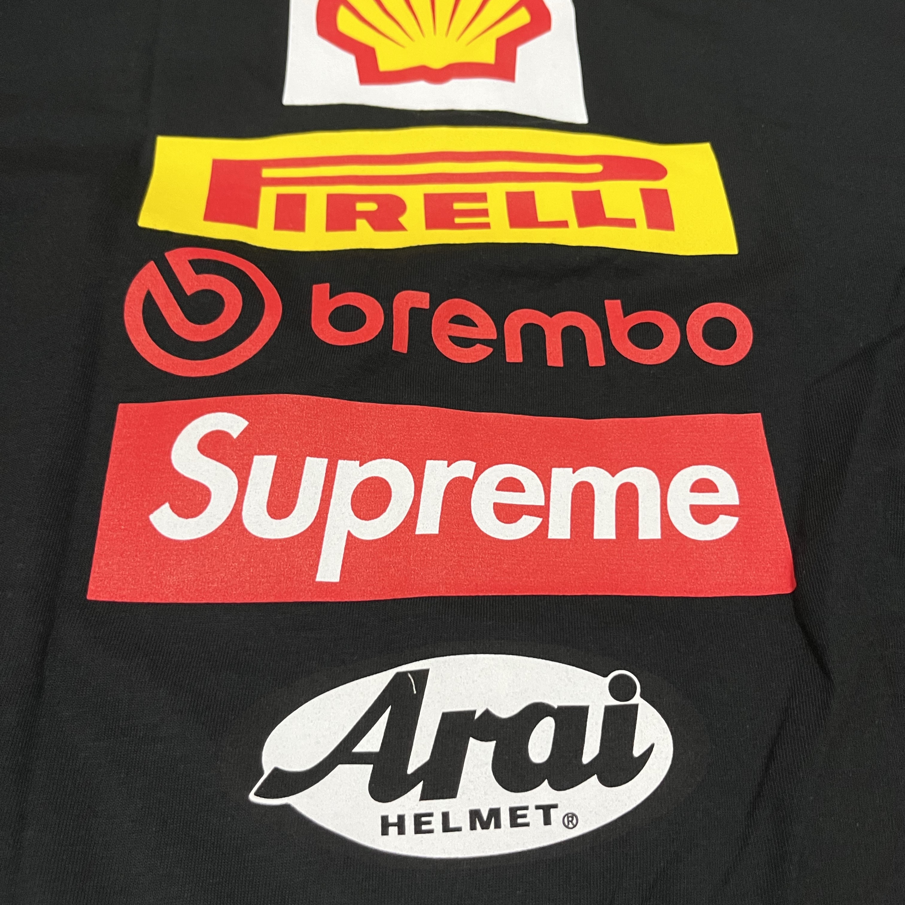 Supreme x Ducati Logos T-Shirt Black - 24SS 착용 스타일