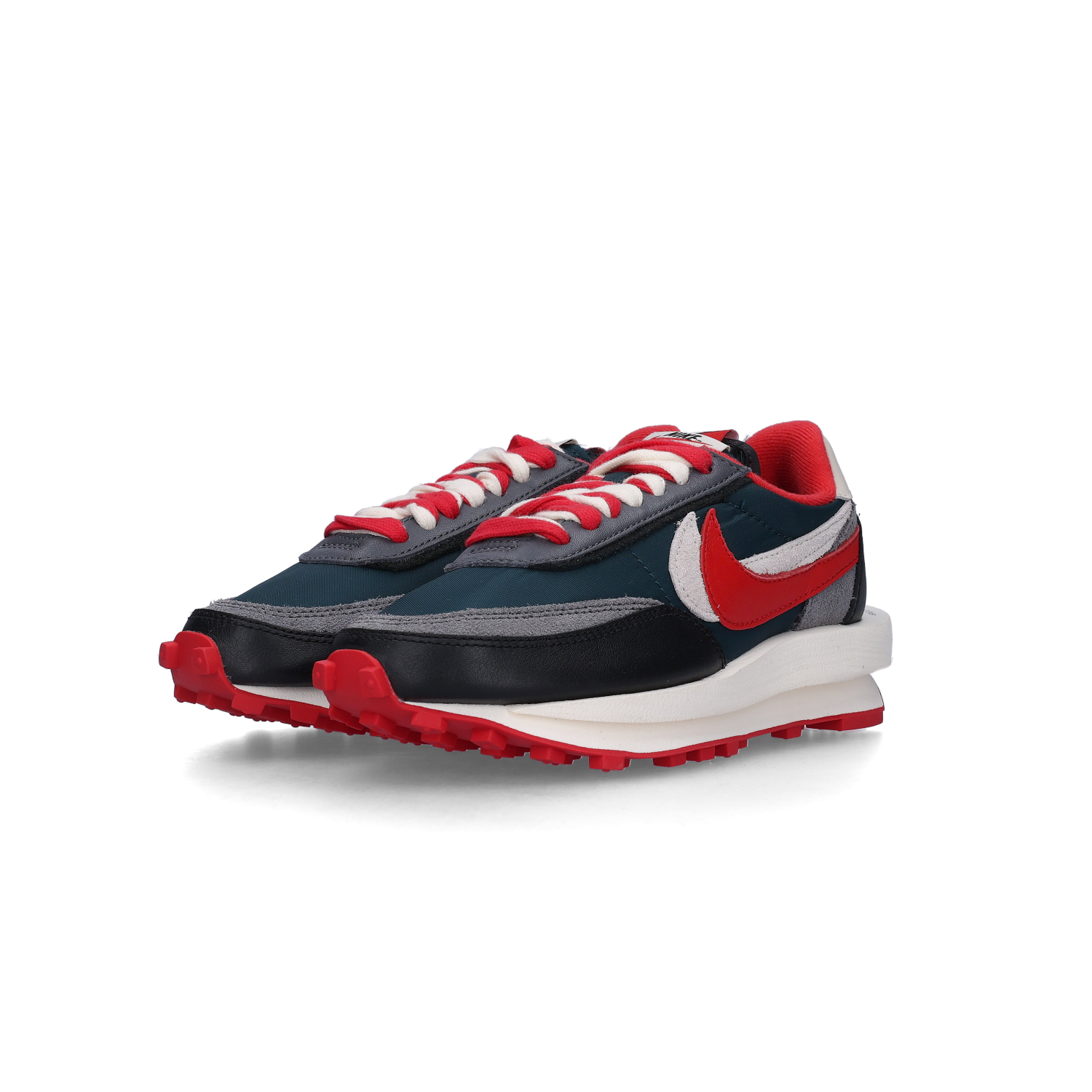 Nike x Sacai x Undercover LDWaffle Midnight Spruce University Red