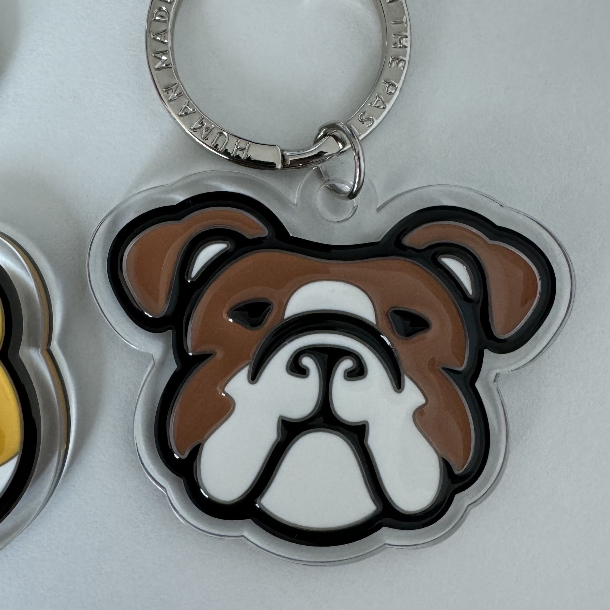 Human Made Acrylic Animal Keyring Yellow, Human Made Acrylic Animal Keyring White 착용 스타일 - 6