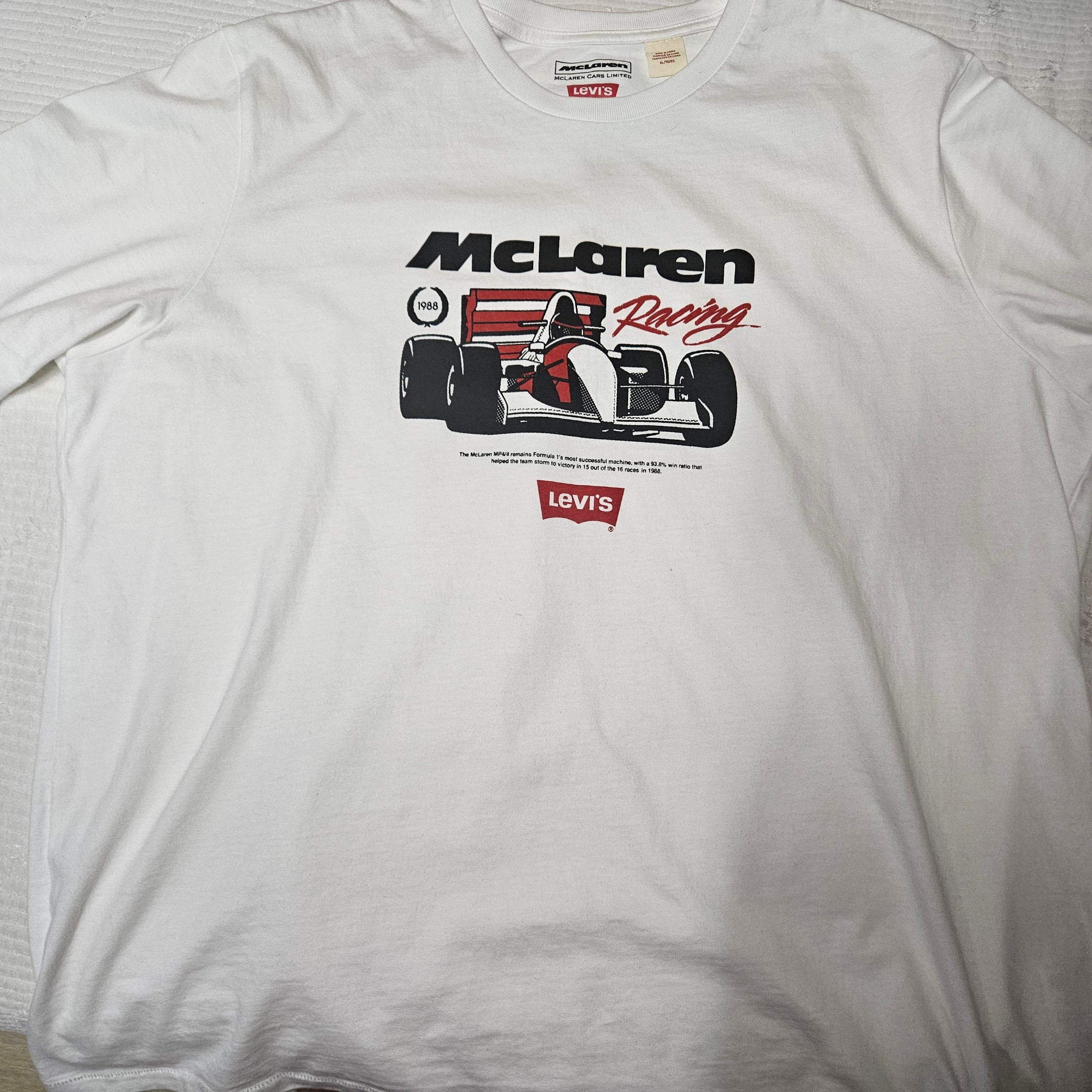 Levi’s x McLaren Racing Heritage T-Shirt White 착용 스타일