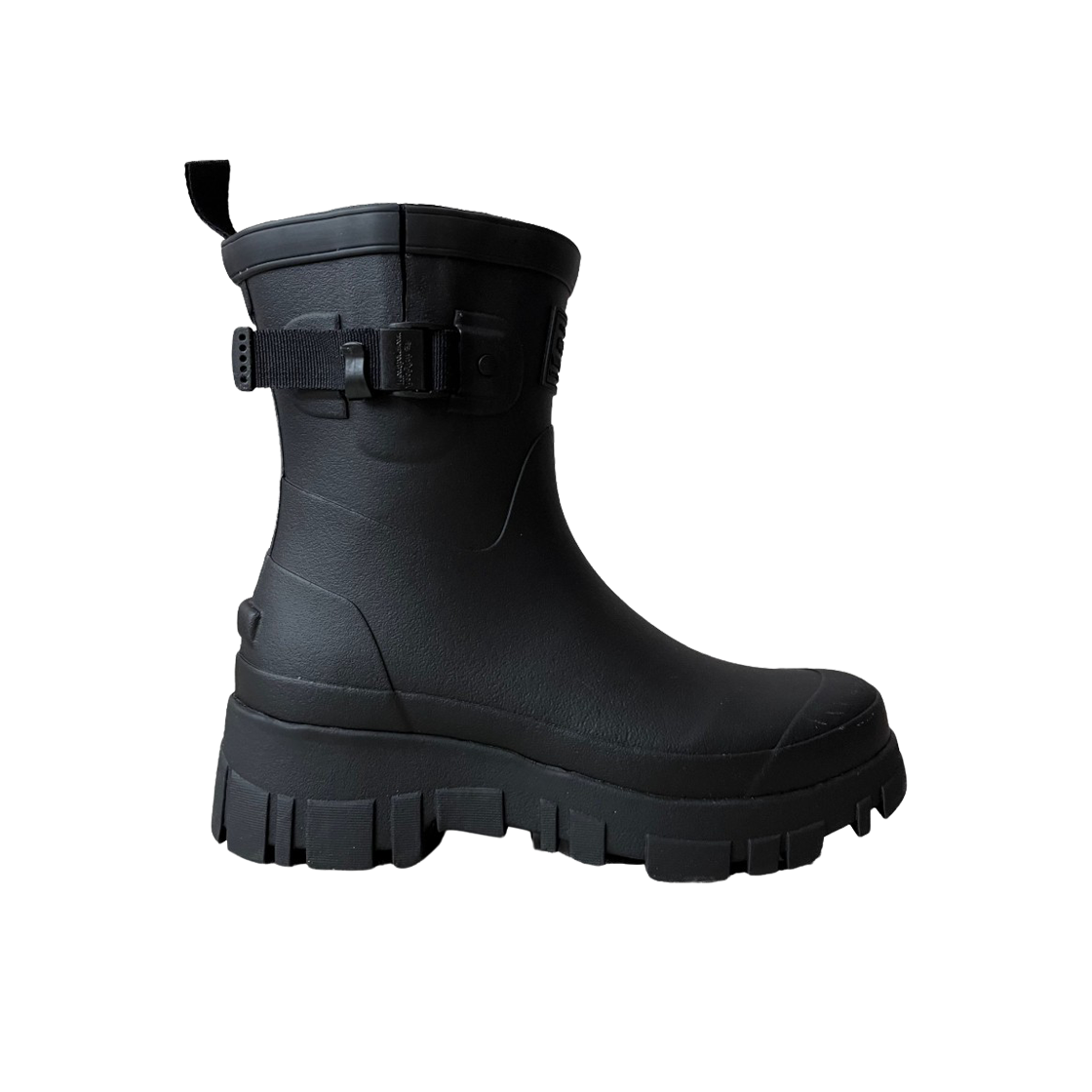 (W) 락피쉬웨더웨어 플랫폼 위빙 레인 부츠 미들 블랙((W) Rockfishweatherwear Flatform Weaving Rain Boots Middle Black)