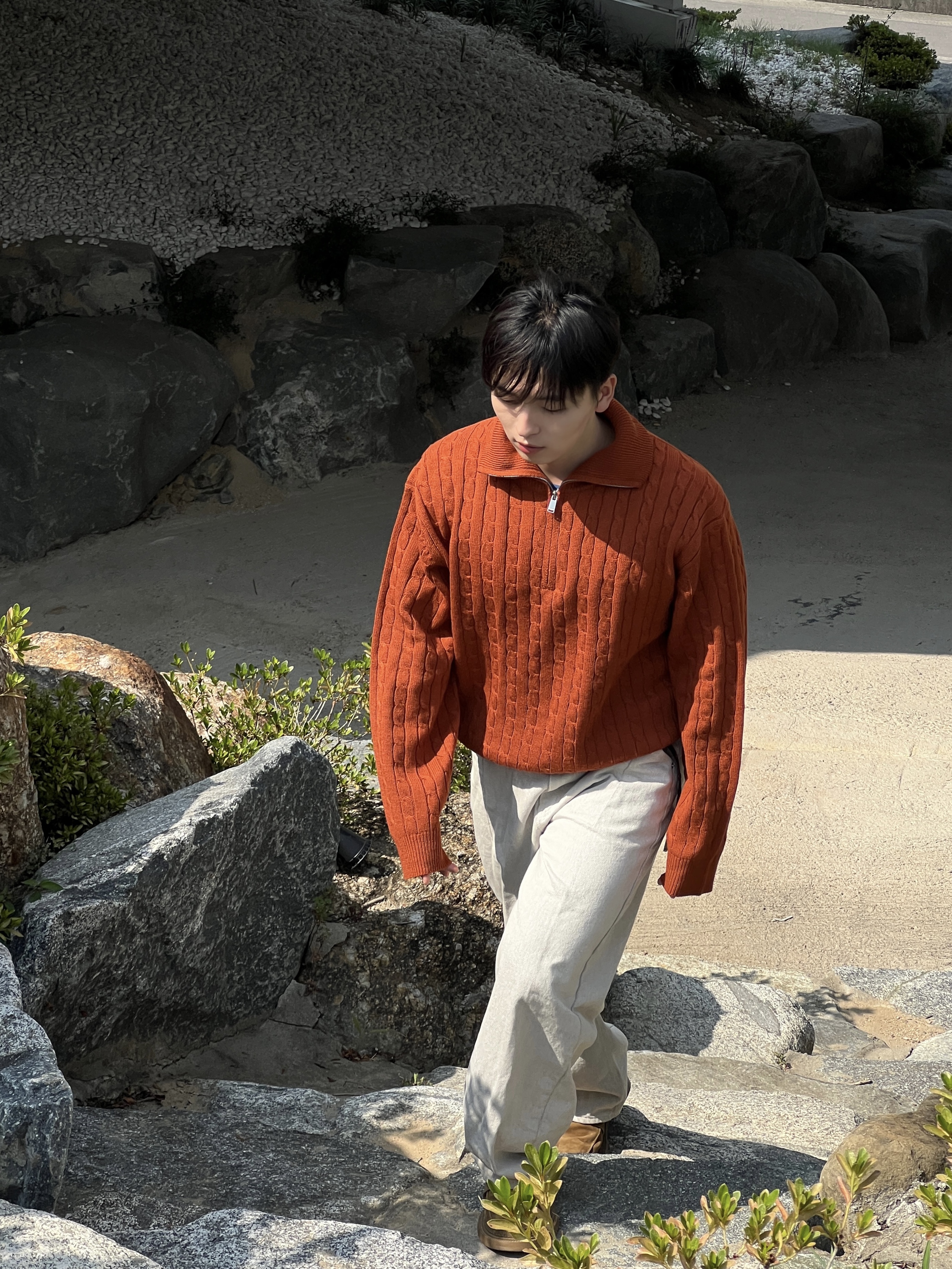 STU Suede Loafer Beige 착용 스타일 - 5