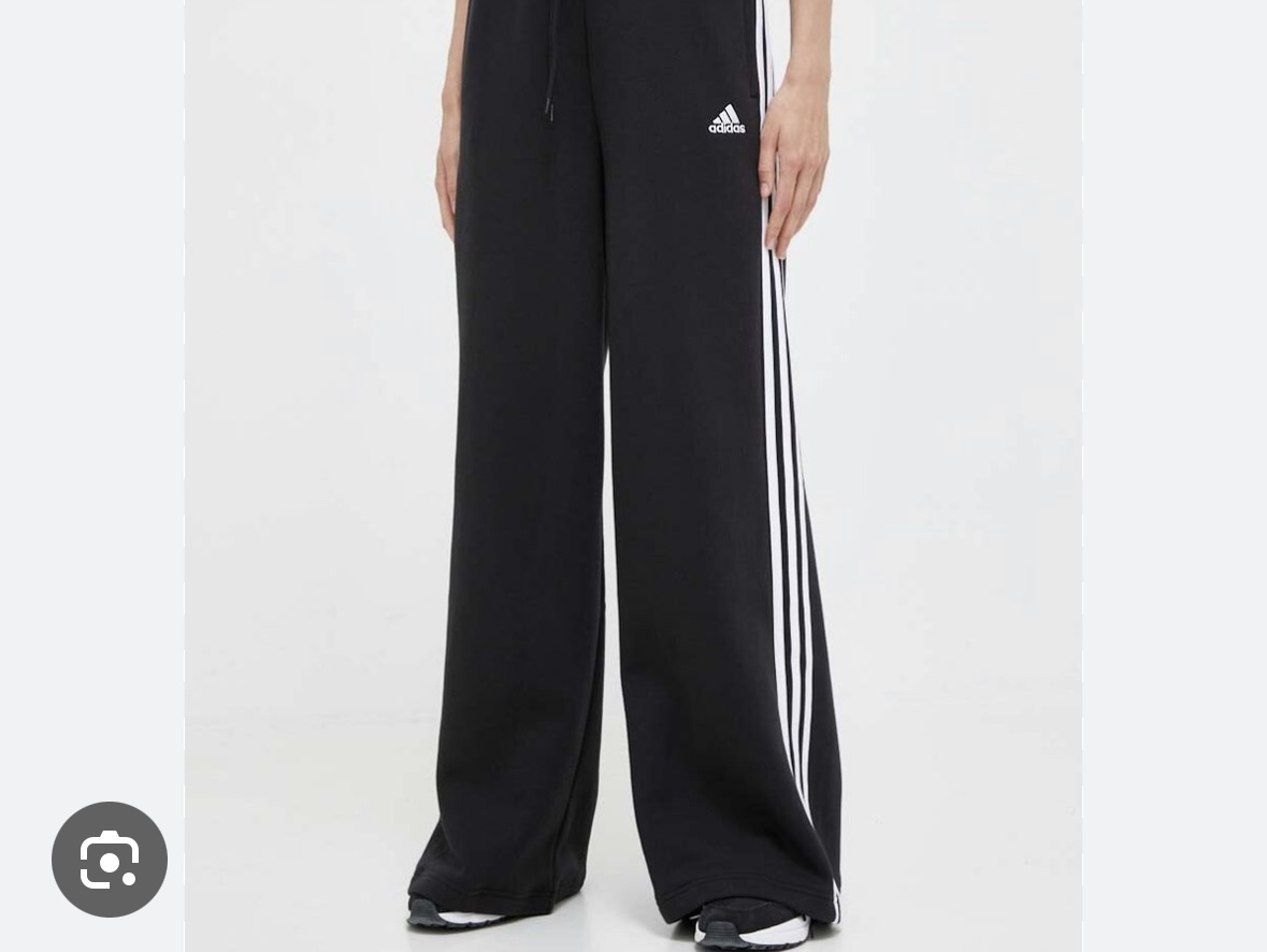 (W) Adidas Originals Firebird Loose Track Pants Black - KR Sizing, (W) Adidas Essentials 3-Stripes French Terry Wide Pants Black - KR Sizing 착용 스타일