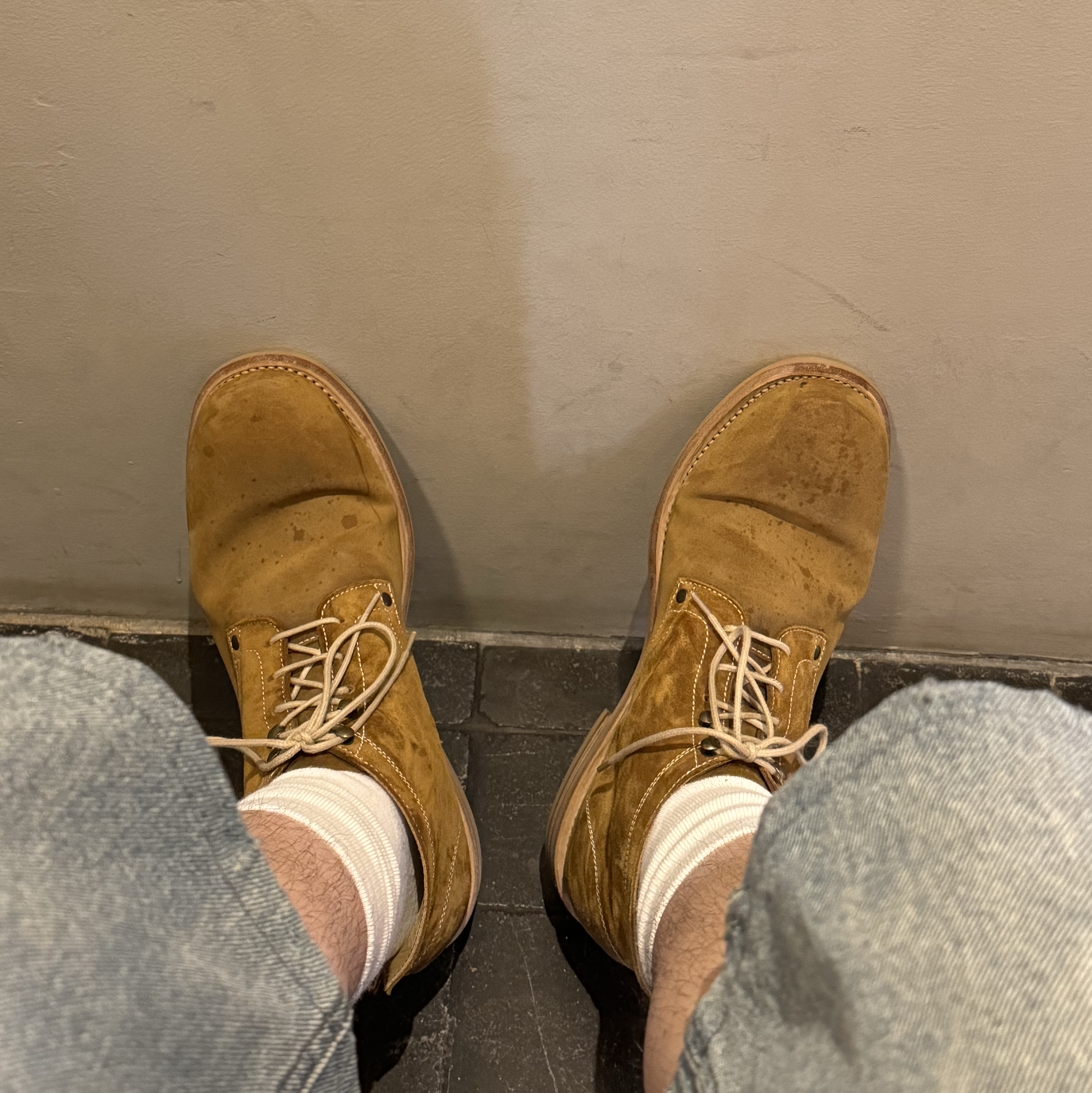 Birkenstock Arizona Suede Leather Taupe - Regular 착용 스타일 - 3