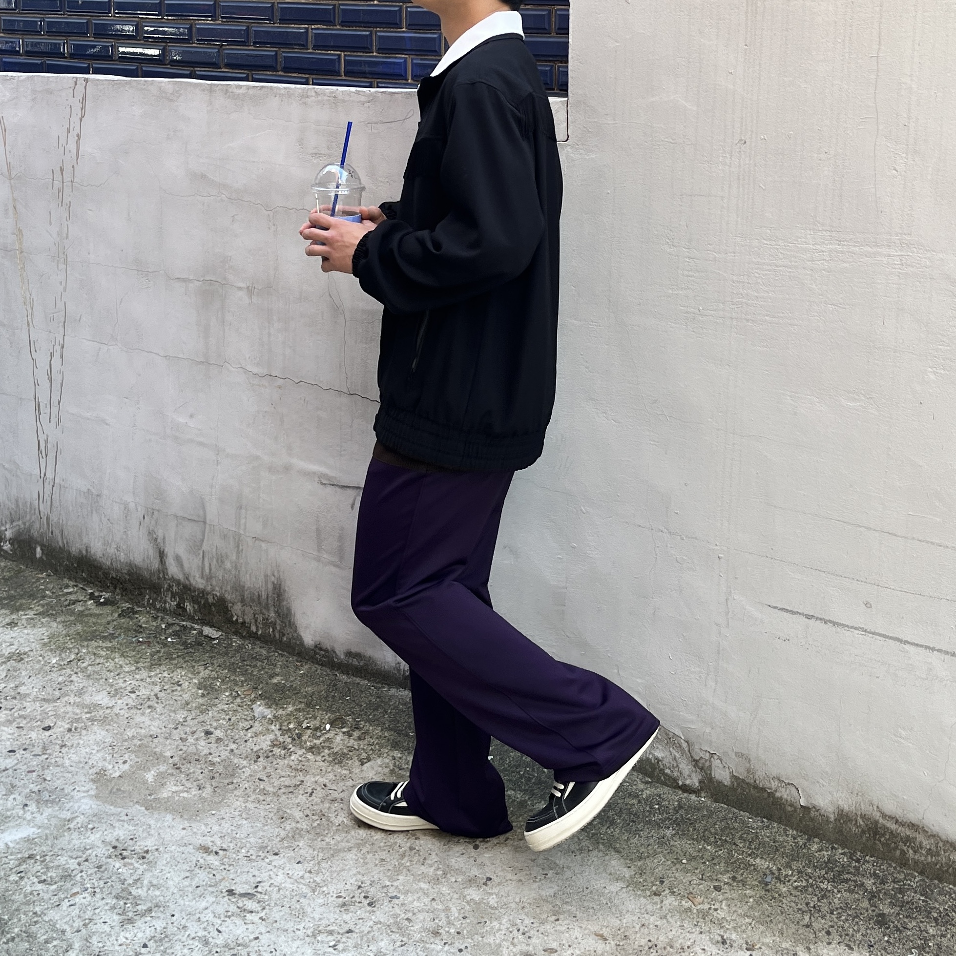 Rick Owens Vintage Sneaks Black Milk 착용 스타일 - 2