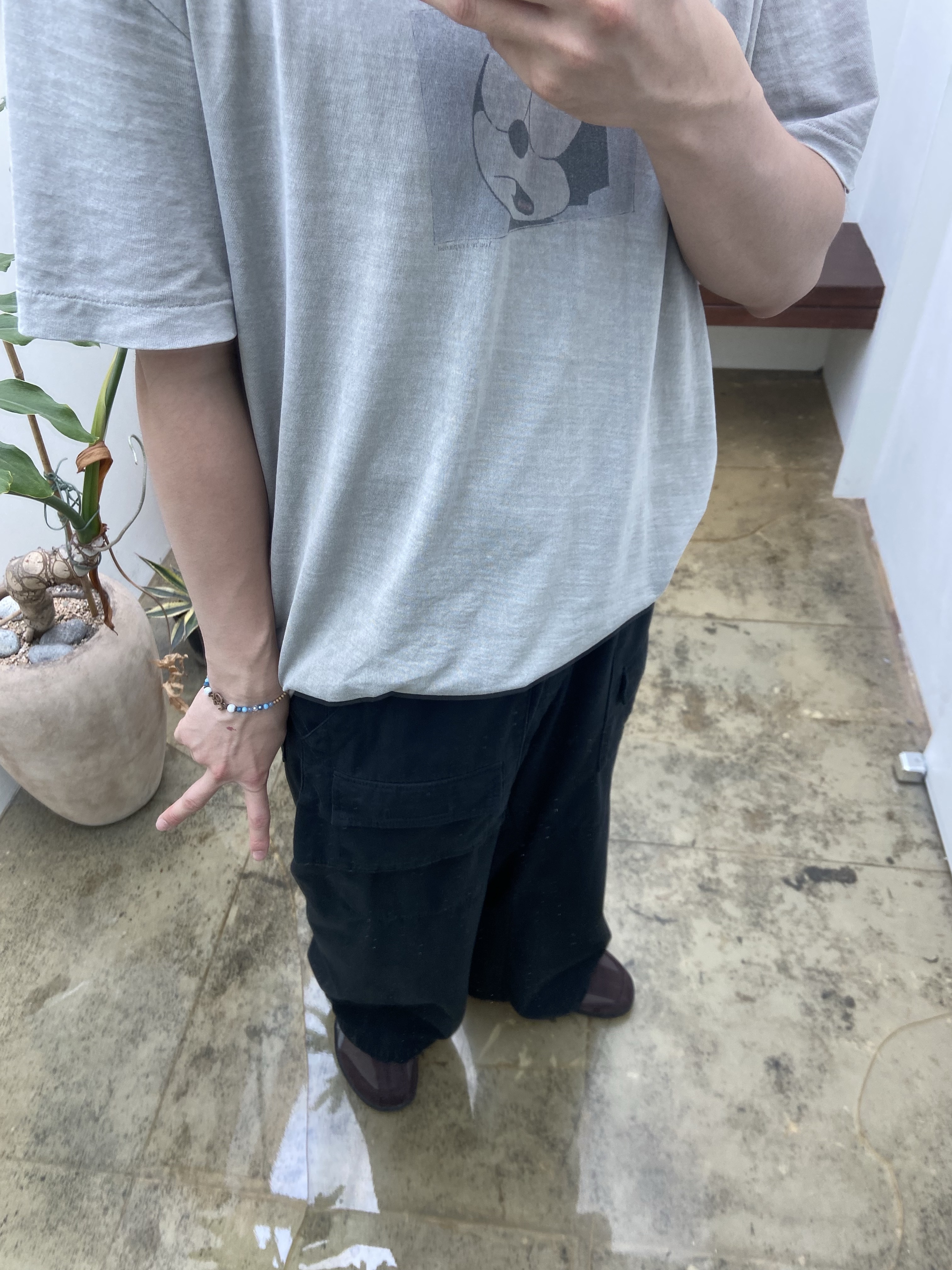 Asics Life Walker 010 Coffee - 3E Wide 착용 스타일