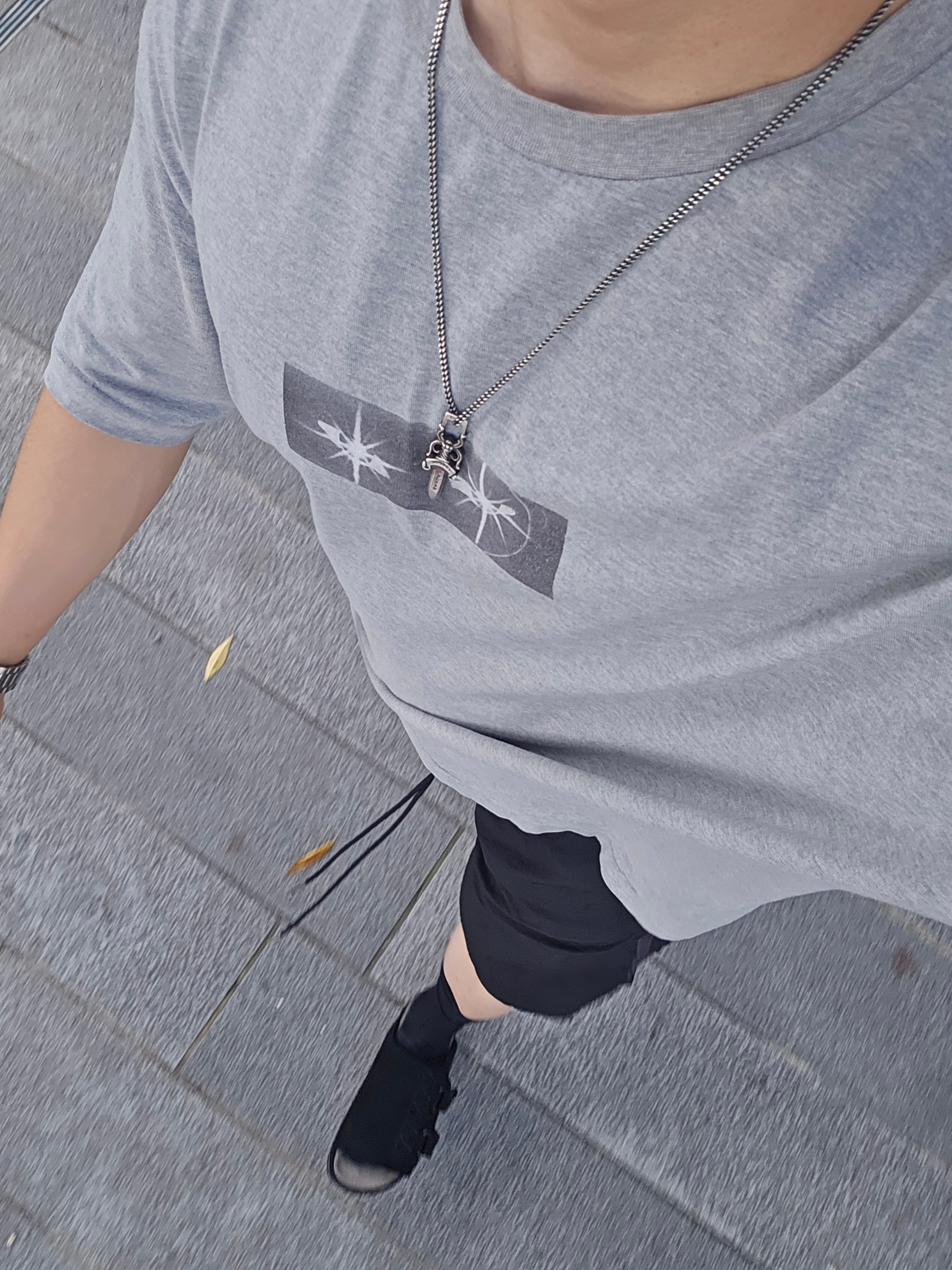 Polyteru Human Index Index 1/2 Nylon Track Pants Black+Purple, [프리오더] Polyteru Jumbo Slippers Black 착용 스타일