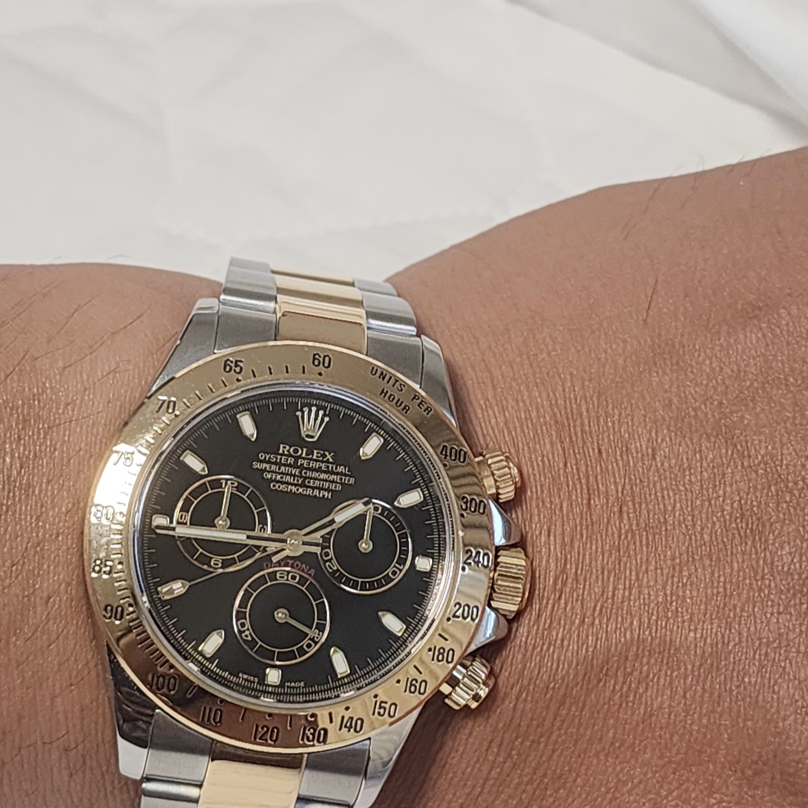 Rolex Cosmograph Daytona 40mm 116503 Black Oyster 착용 스타일 - 1