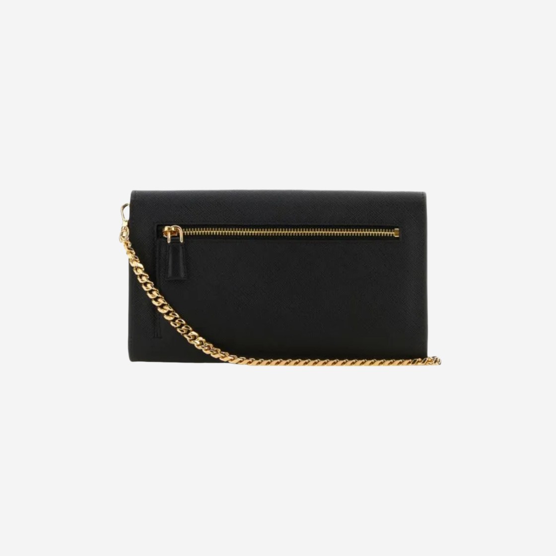 Prada Saffiano Leather Envelope Clutch Black 상세 이미지 2