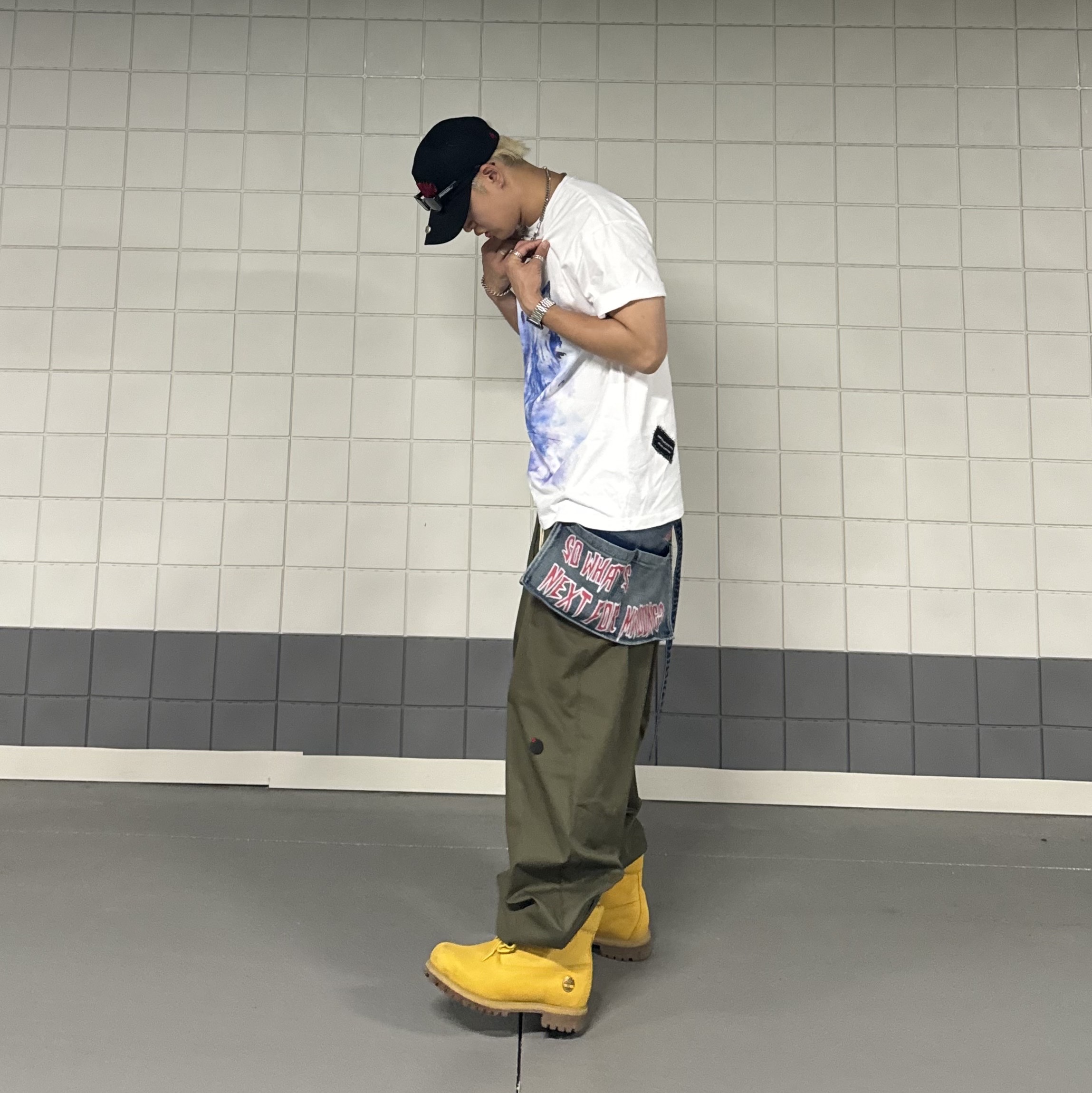 Timberland Premium 6 inch Waterproof Boot Yellow - Wide 착용 스타일 - 2