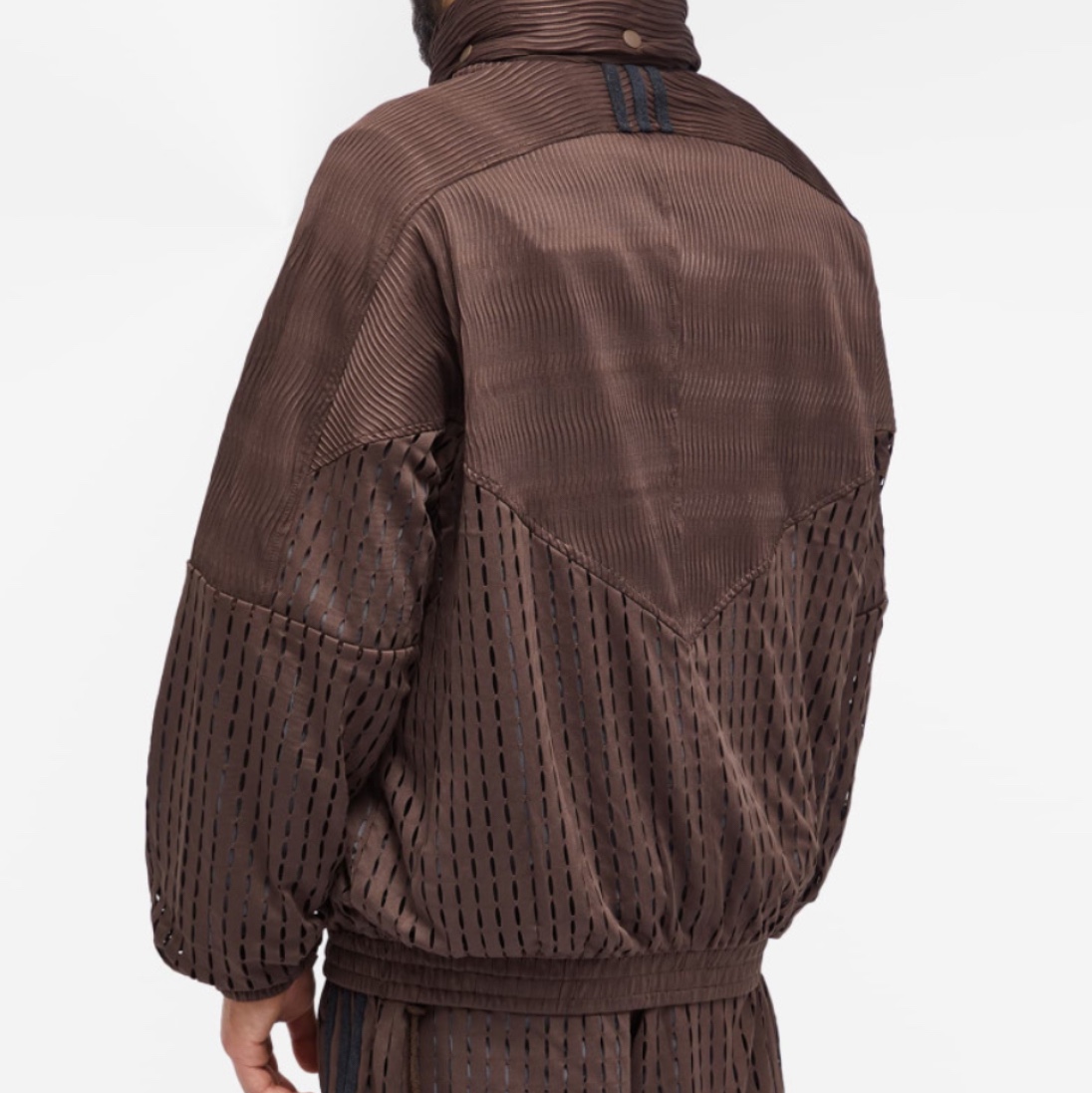 Adidas x Song for the Mute Windbreaker Jacket Dark Brown - KR Sizing 착용 스타일 - 2