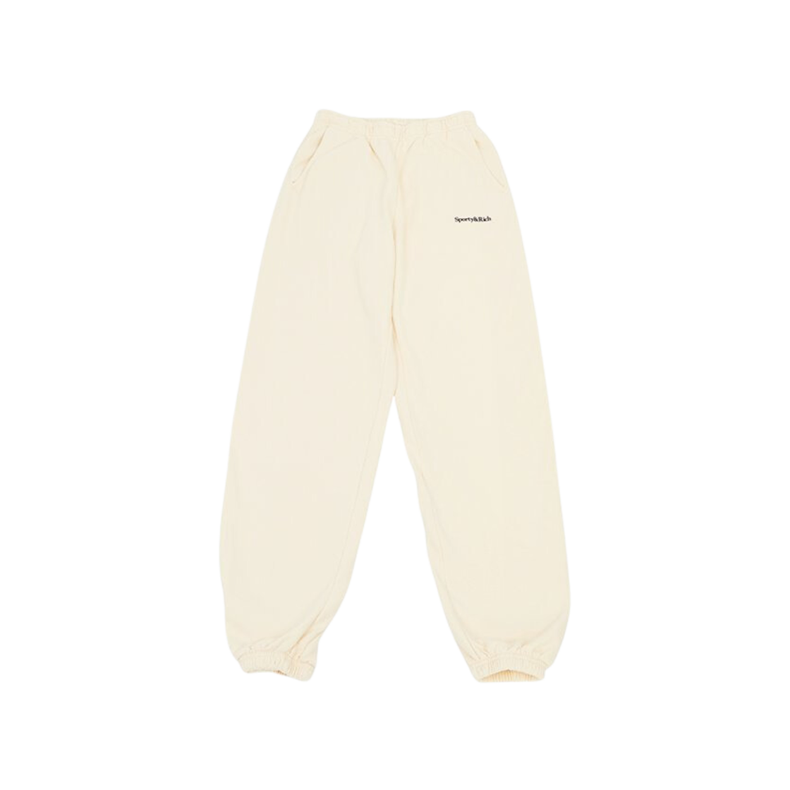 Sporty & Rich Serif Logo Sweatpants Beige 상세 이미지 1