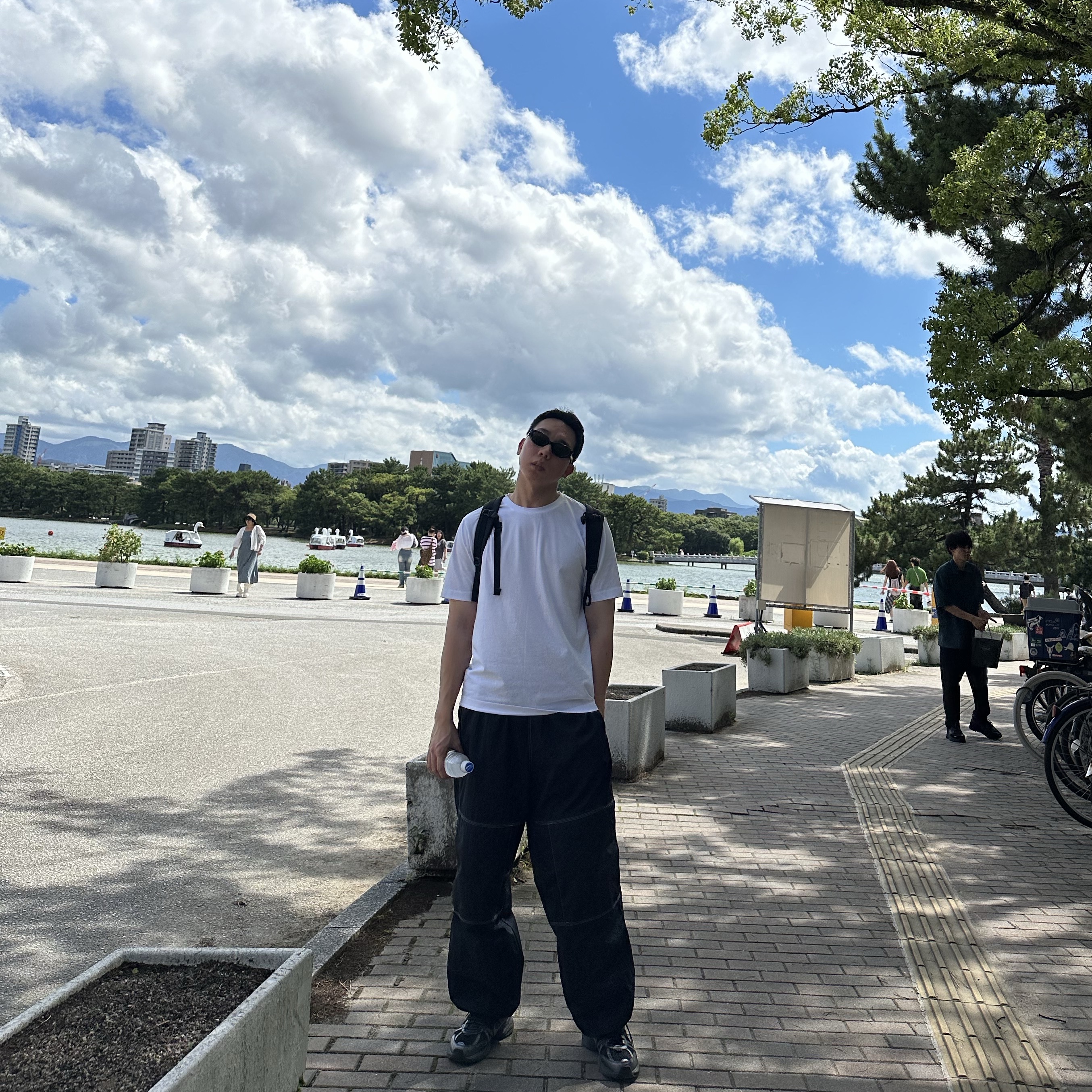 Supreme x Nike Ripstop Track Pants Black - 24SS 착용 스타일