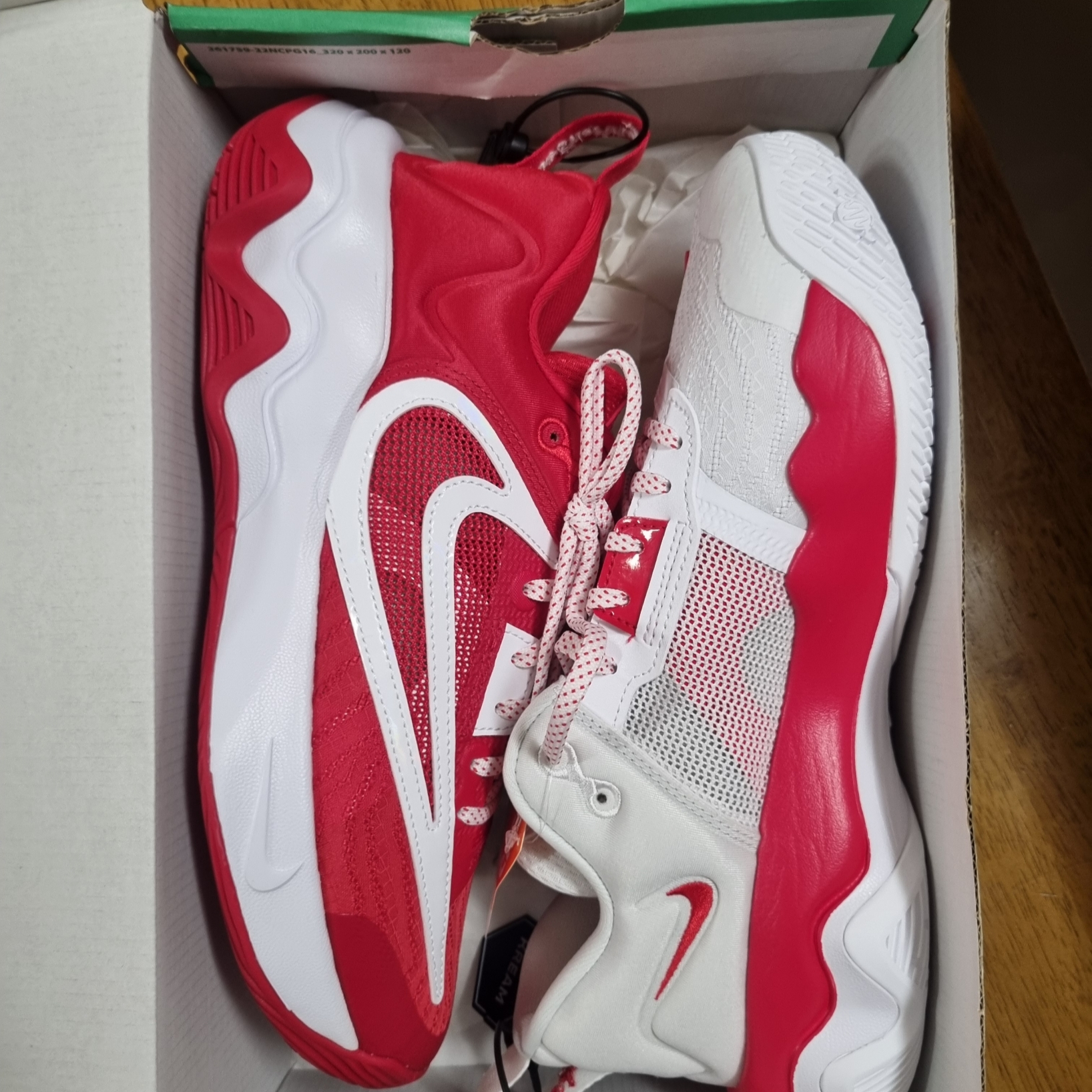 Nike Giannis Immortality 3 ASW EP University Red White 착용 스타일