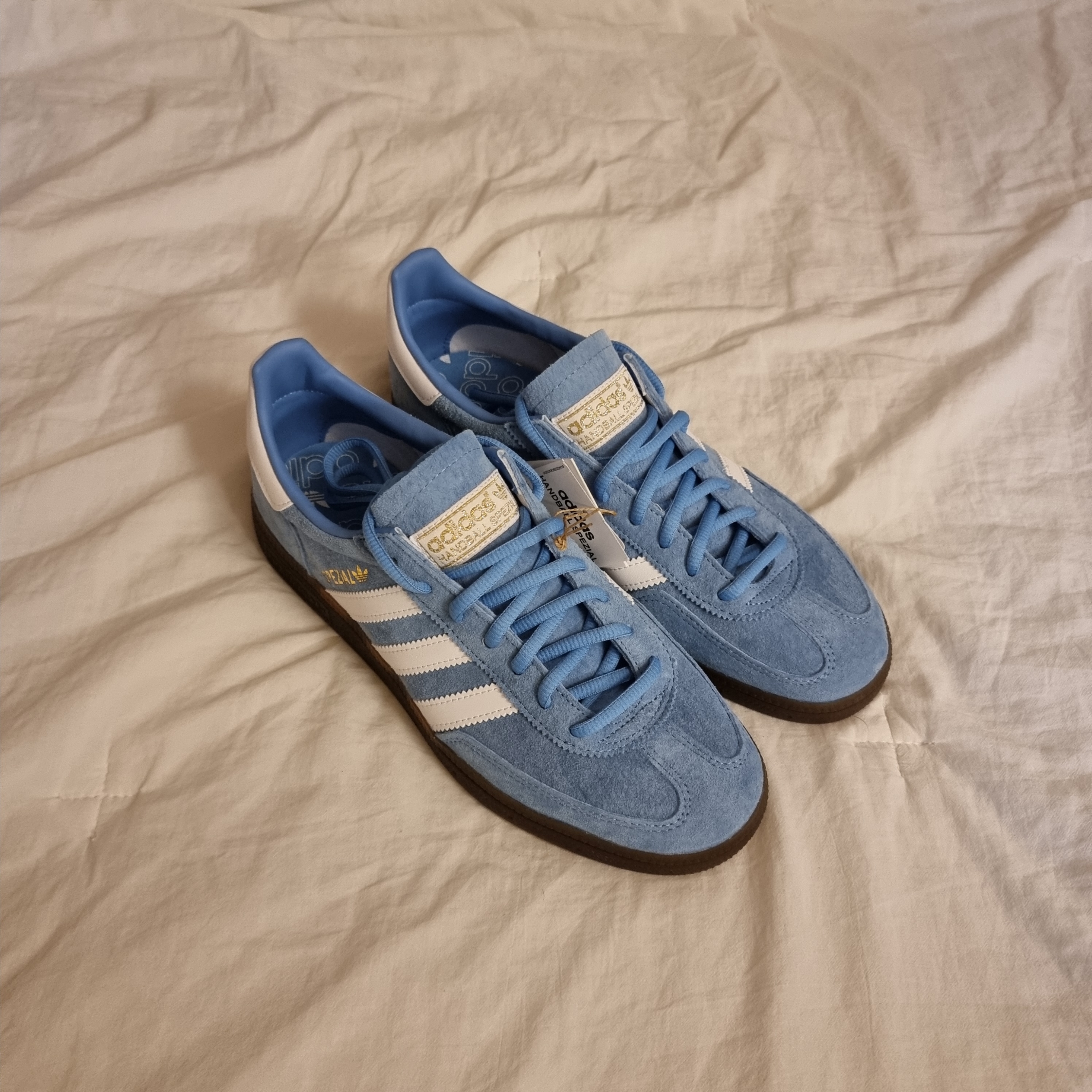 Adidas Spezial Handball Light Blue 착용 스타일