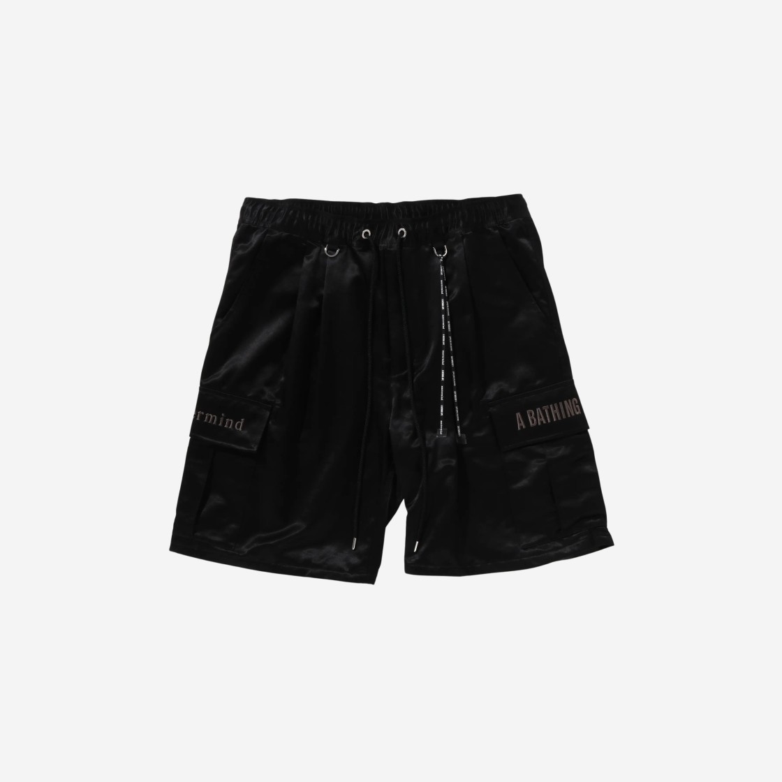 BAPE x Mastermind Satin Shorts Black 상세 이미지 1