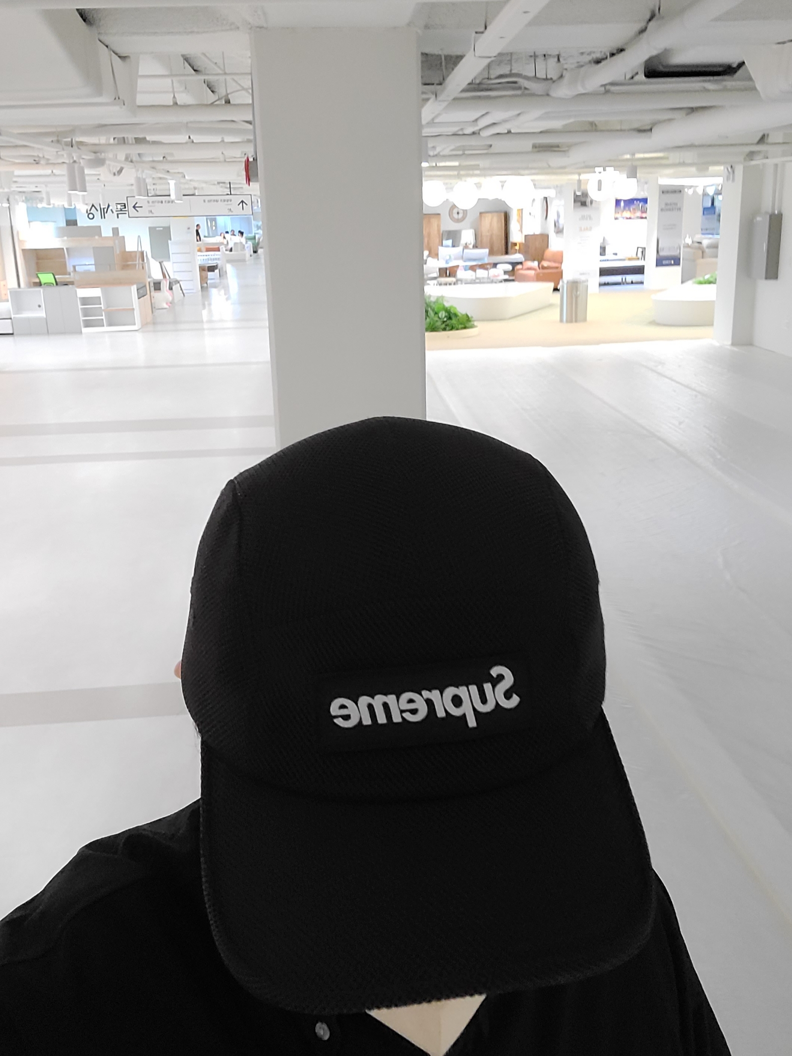 Supreme Mesh Cordura Camp Cap Black - 23SS 착용 스타일 - 1