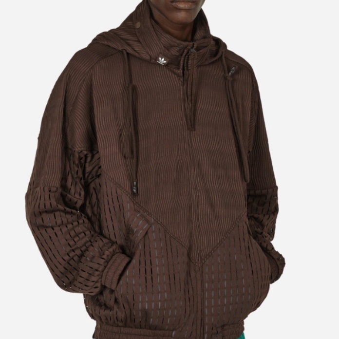 Adidas x Song for the Mute Windbreaker Jacket Dark Brown - KR Sizing 착용 스타일 - 1
