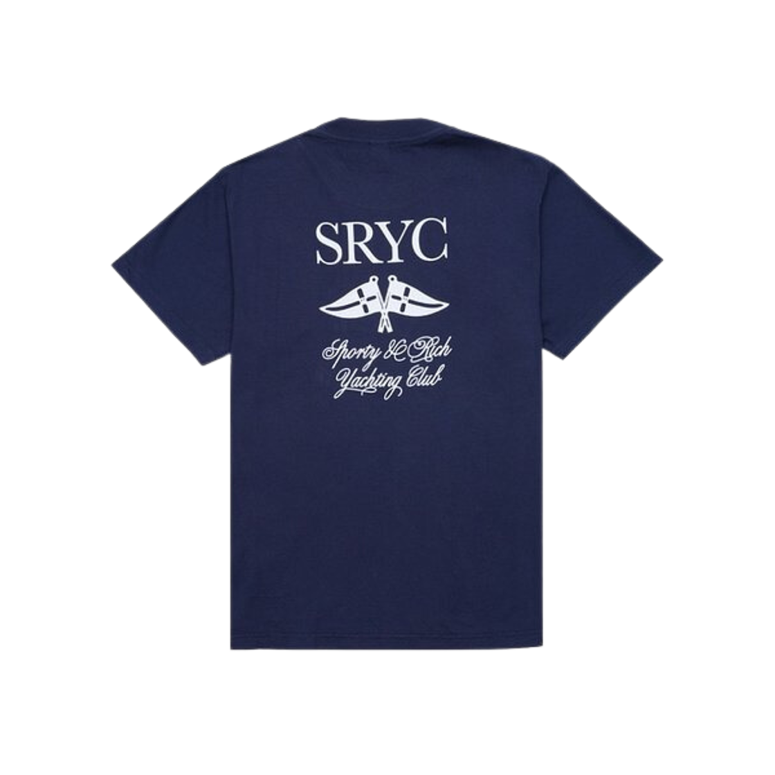 Sporty & Rich Yacht Club T-Shirt Navy White 상세 이미지 2